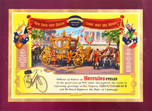 Hercules Cycles Queen Elizabeth Coronation 1953 [ ]