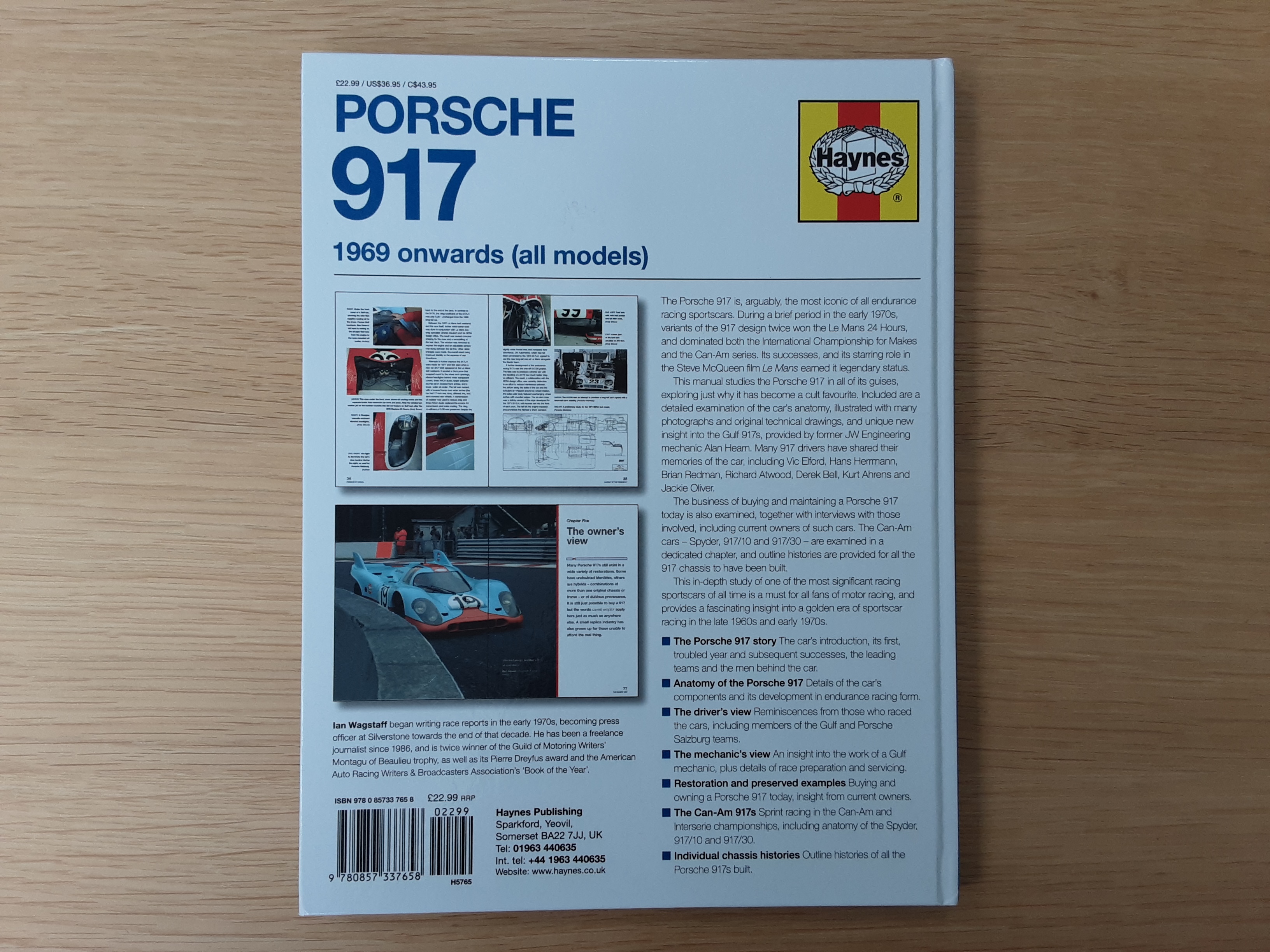 Porsche 917 Owners' Workshop Manual 1969 onwards (all models Porsche 917 Owners' Workshop Manual 1969 onwards (all models