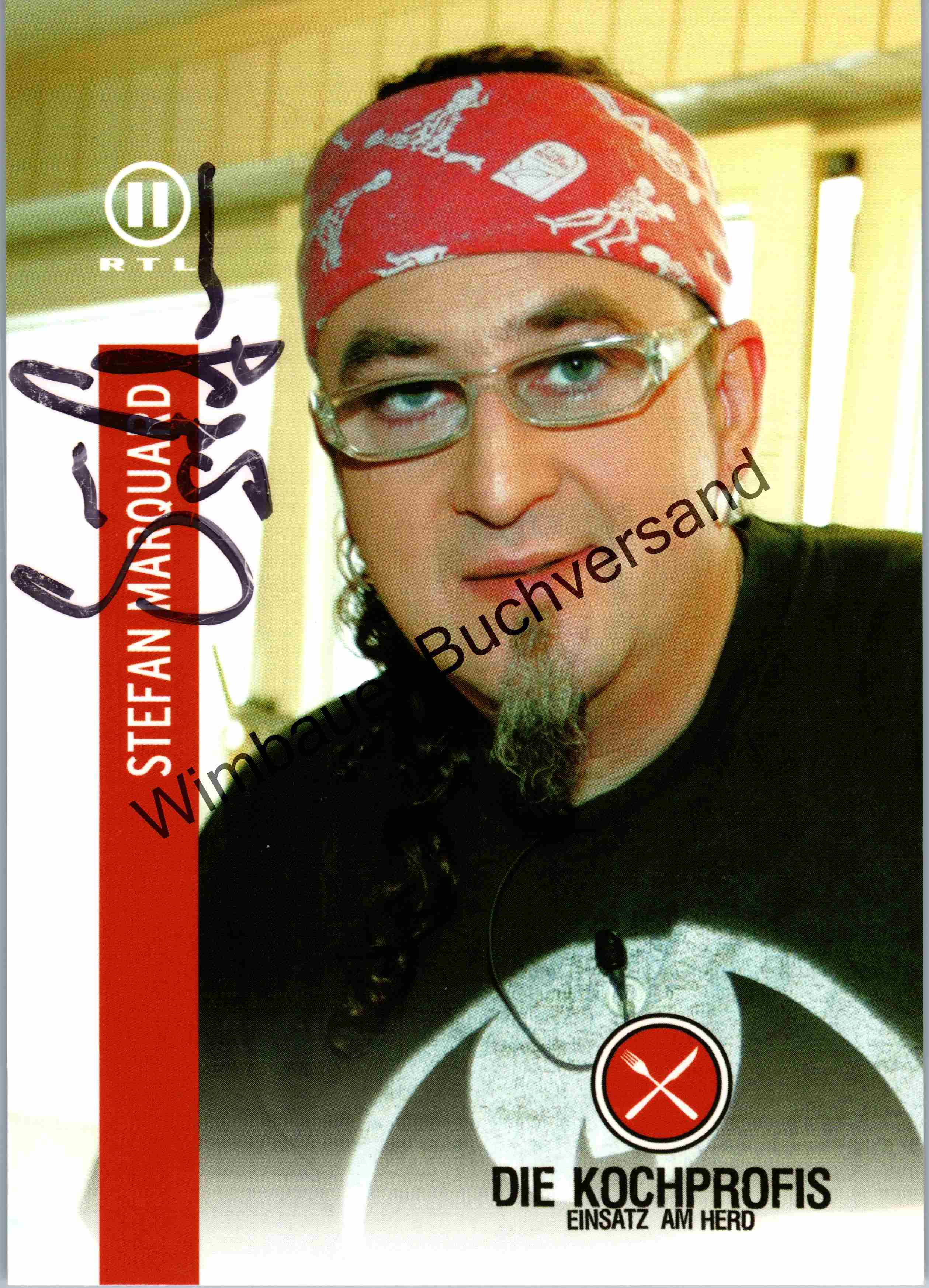 Original Autogramm Stefan Marquard Kochprofi /// Autogramm