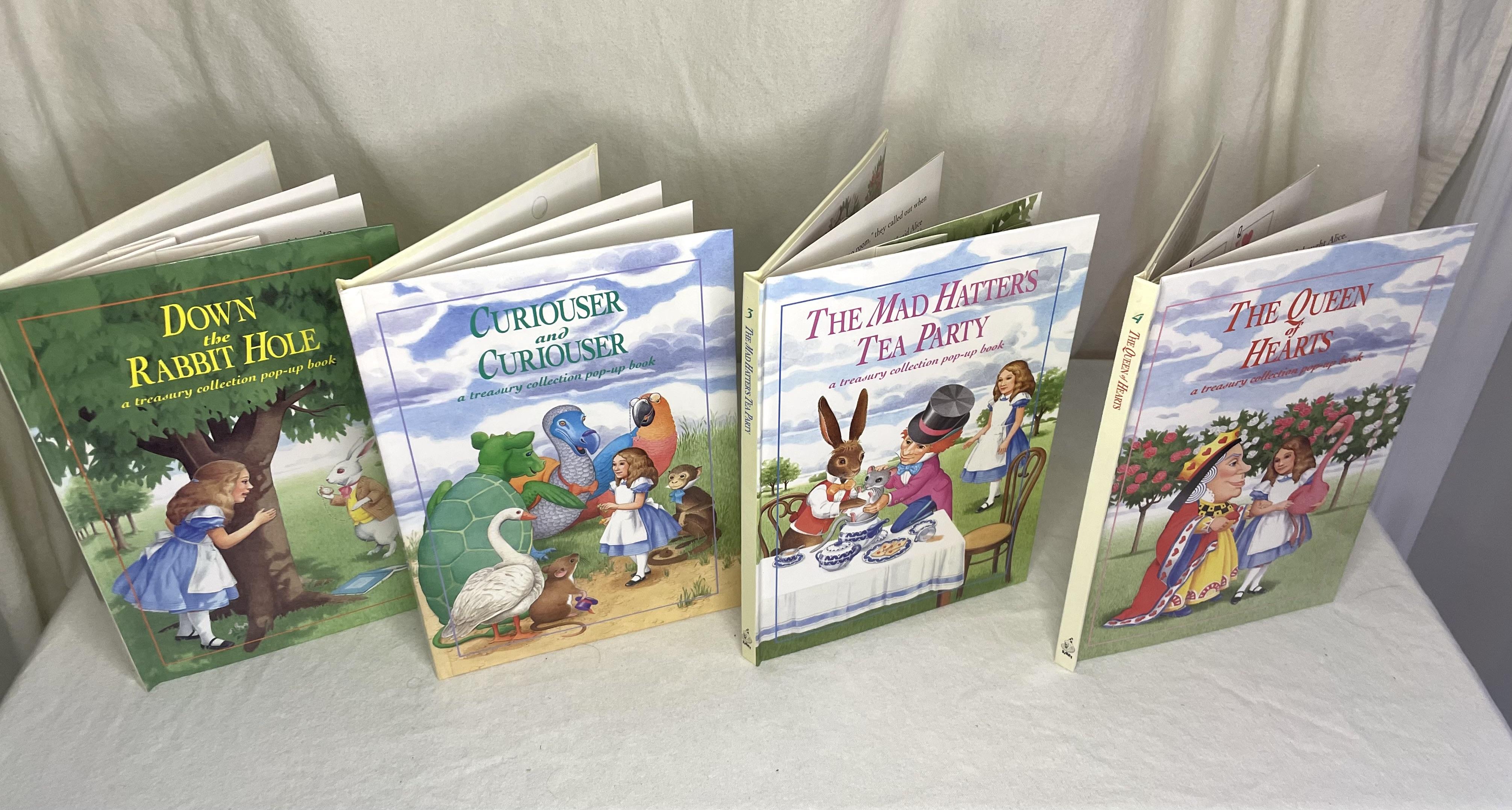 Alice in Wonderland, Four Pop-up Books by Carroll, Lewis