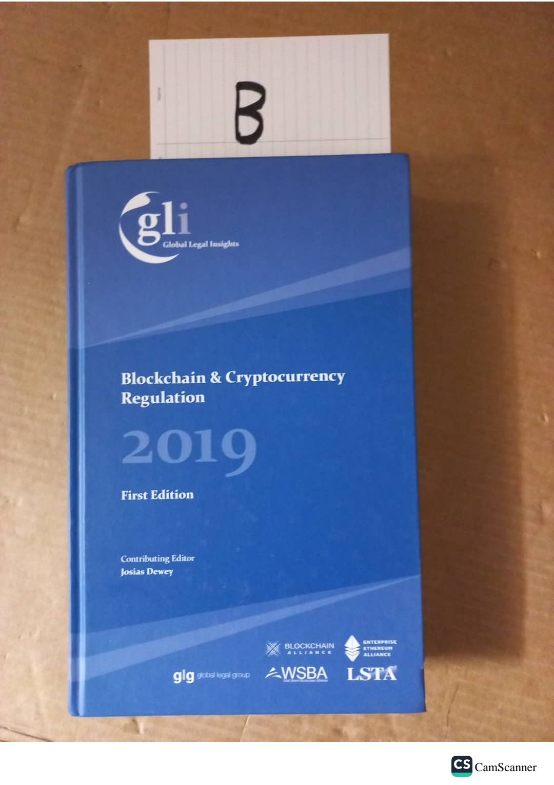Blockchain And Cryptocurrency 2019 1st Ed By Josias Dewey: Very Good  Hardcover | UK LAW BOOK SELLERS LTD