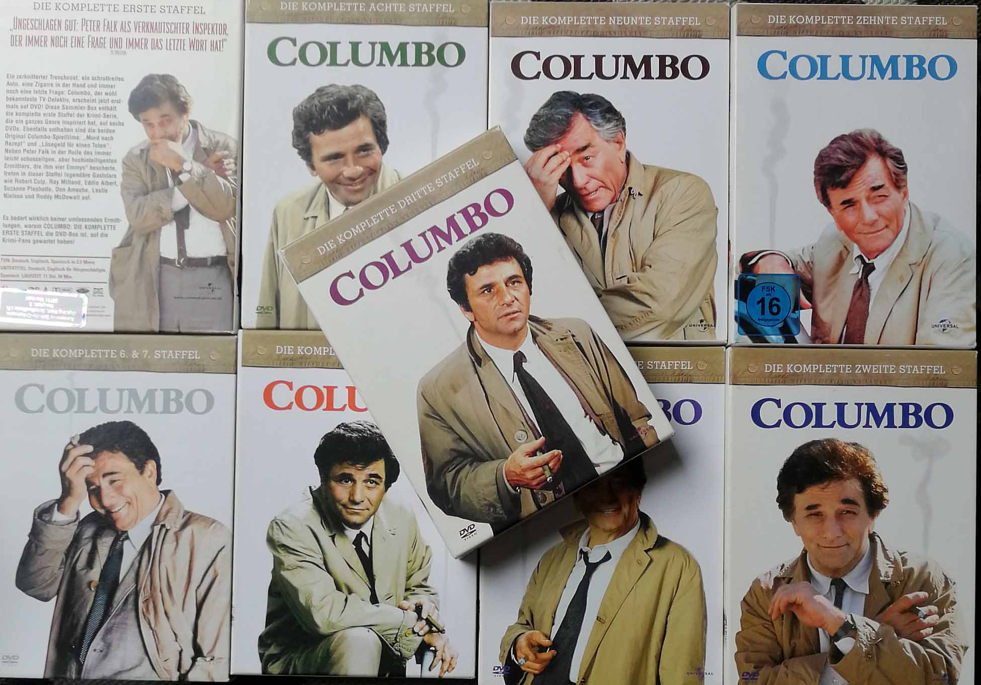 Columbo, Komplette Sstaffeln 1 bis 10 zus. 30 DVD s in 9 Boxen ...