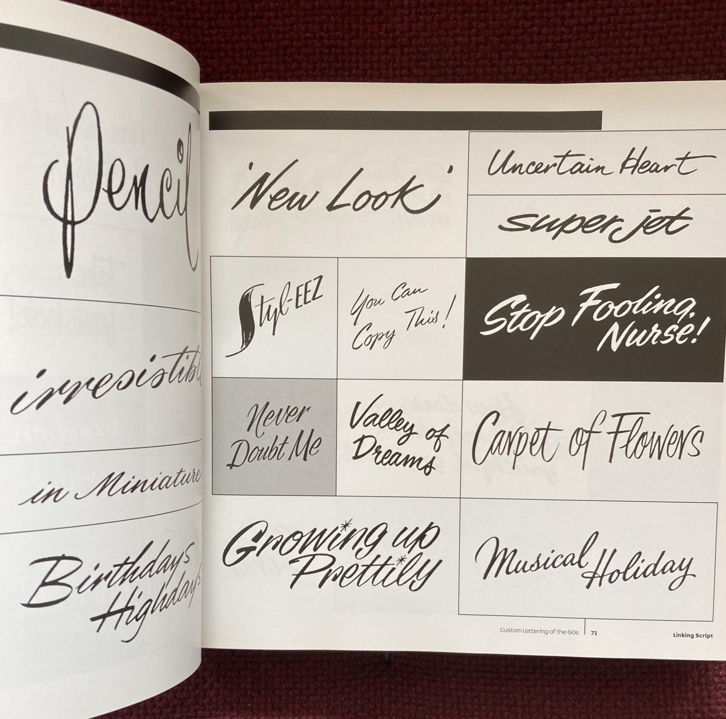 Custom Lettering of the 60s & [and] 70s by Hughes, Rian