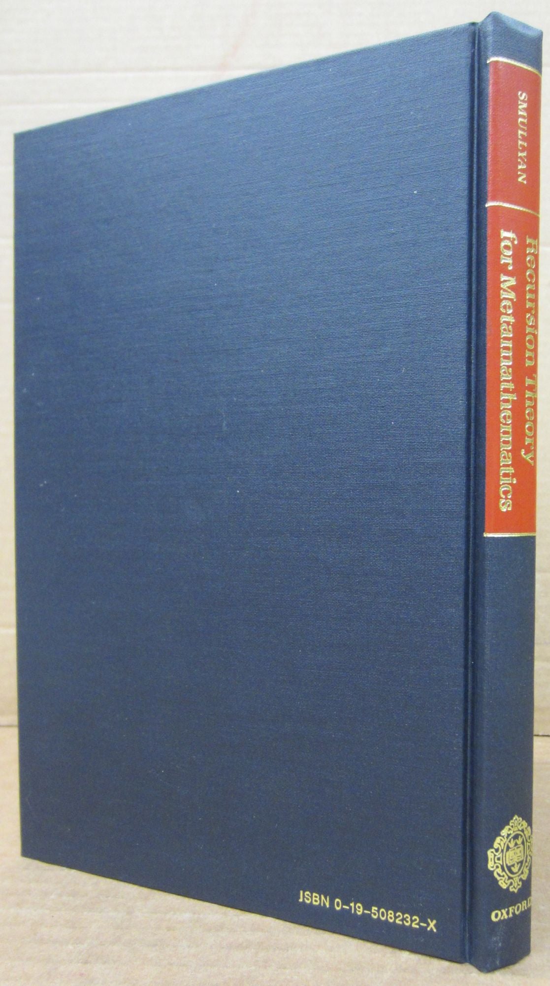 Recursion Theory for Metamathematics by Smullyan, Raymond M.: Fine ...