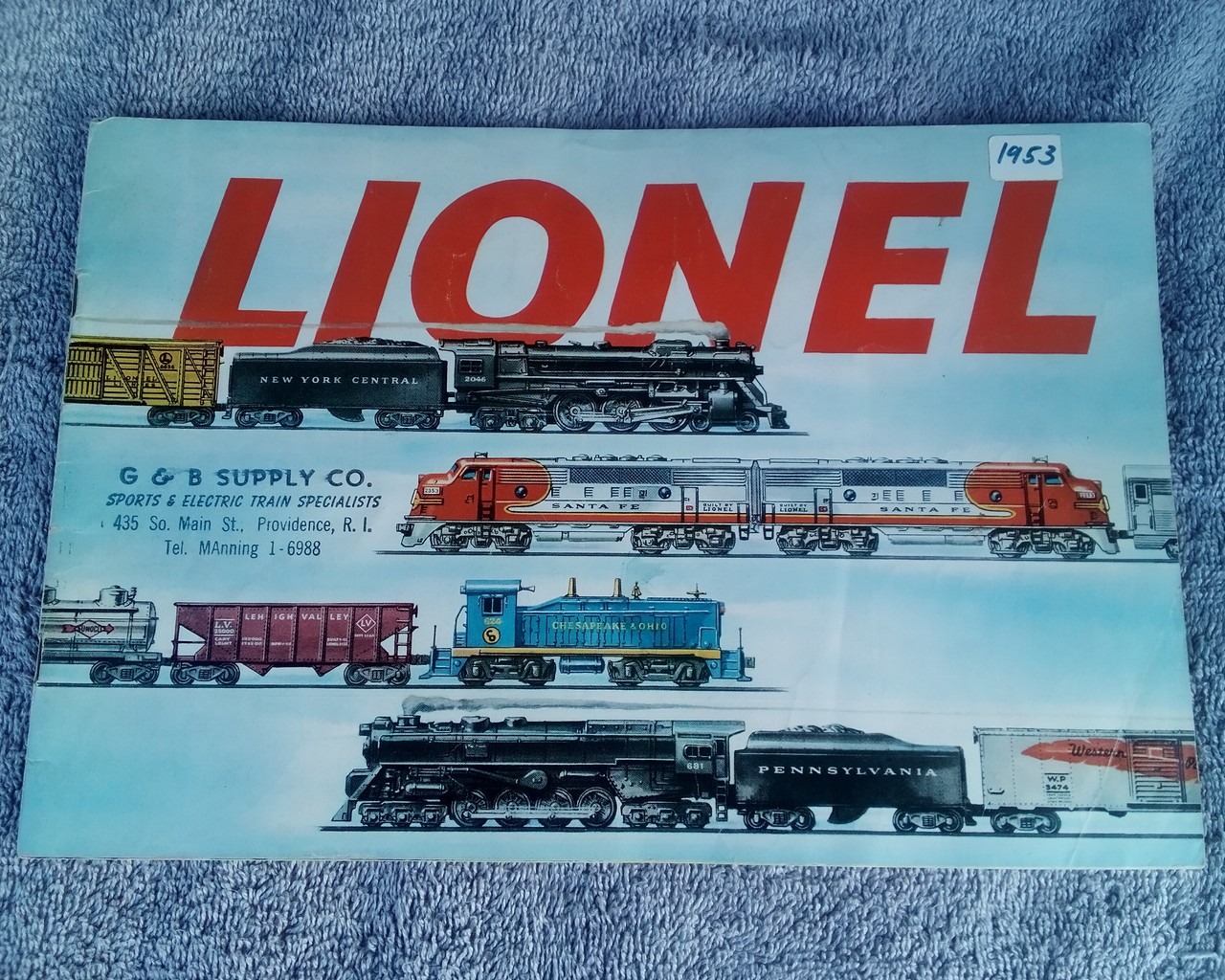 RARE 1953 LIONEL TRAINS Advertising Brochure!: (1953) First