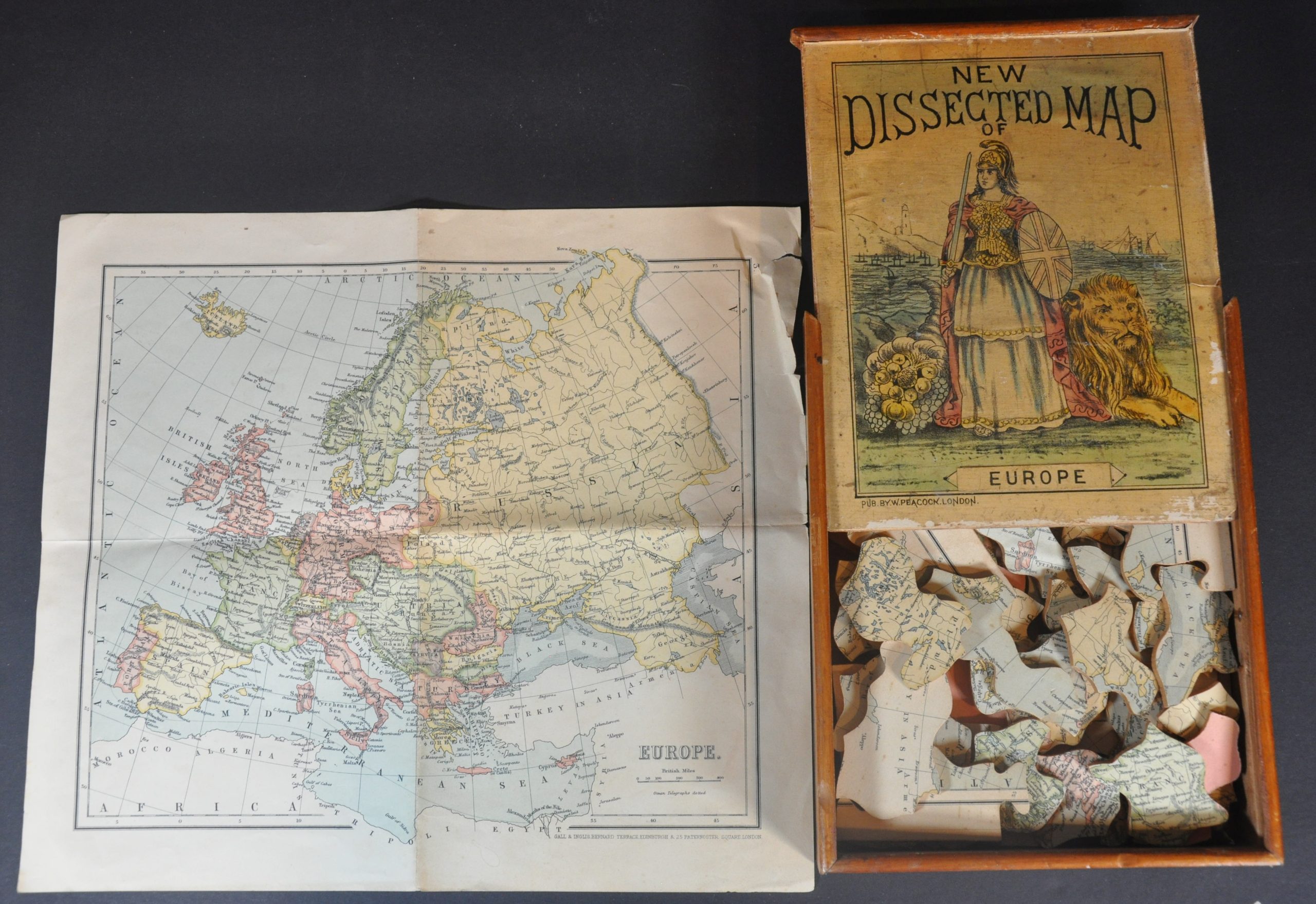 New Dissected Map of Europe - Europe shortly after the