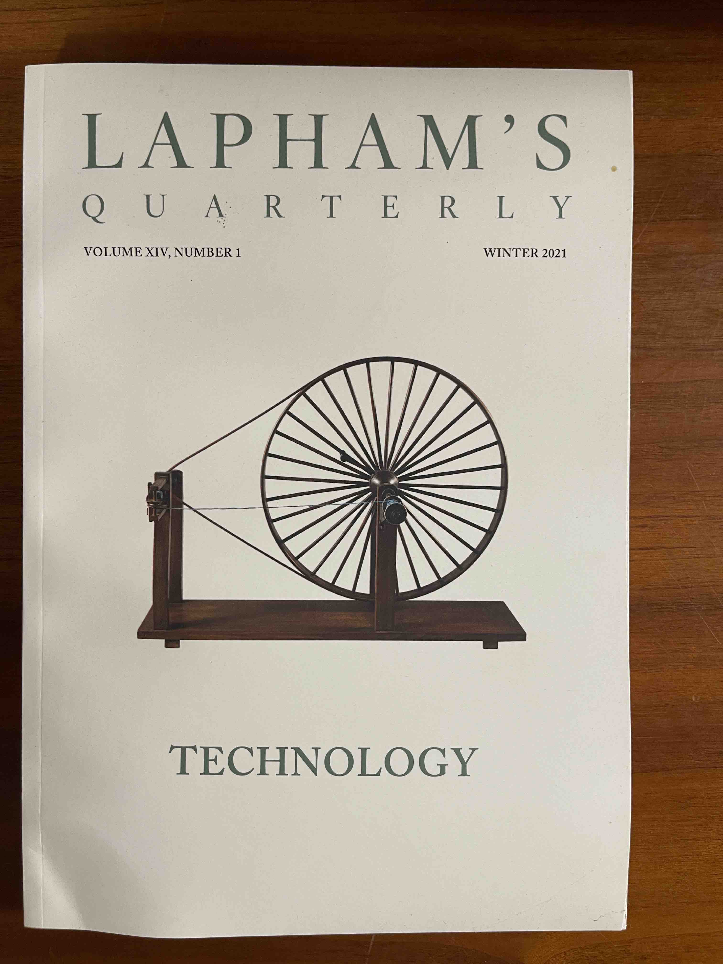 Lapham's Quarterly, Vol. XIV, No. 1 (Winter 2021) - Technology by ...