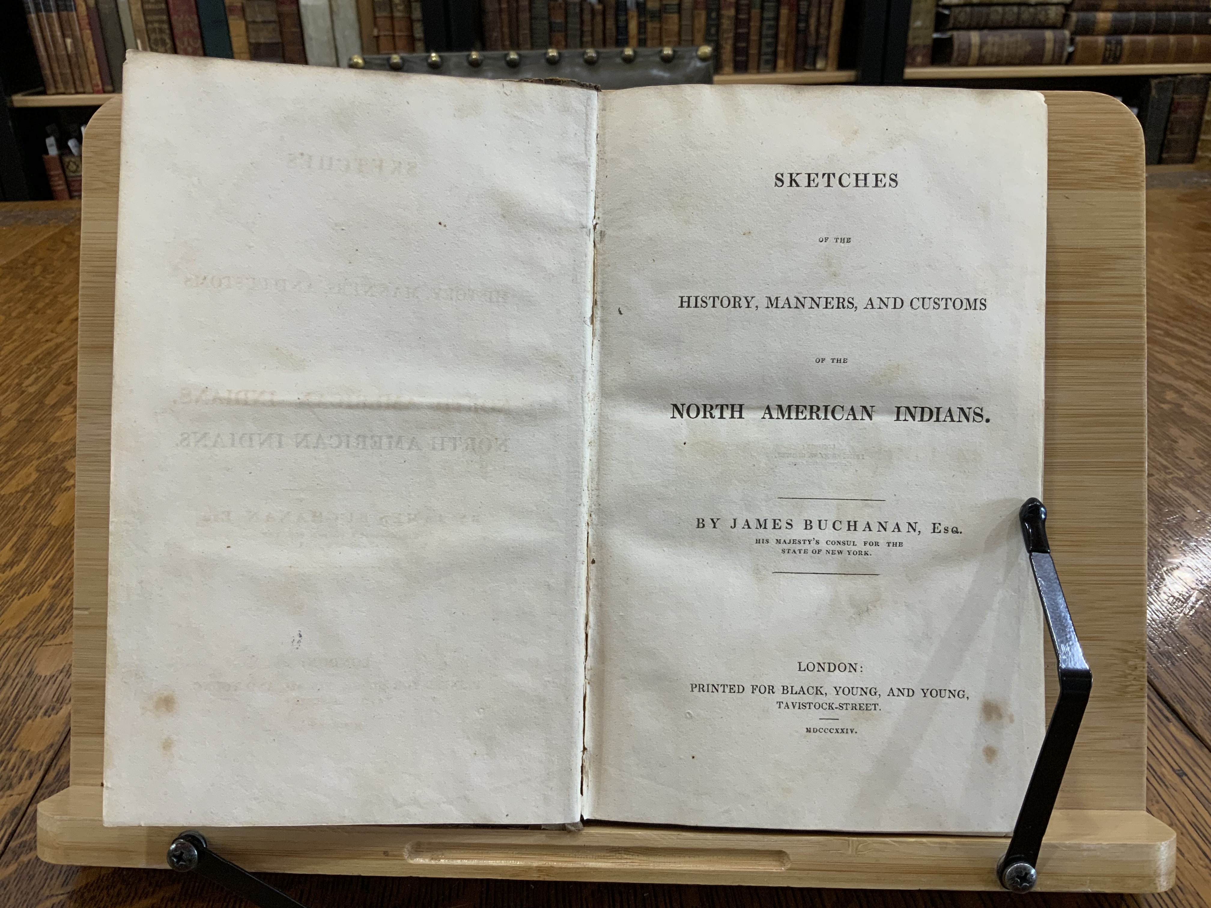 1824 History, Manners & Customs North American Indians J. Buchanan 1st