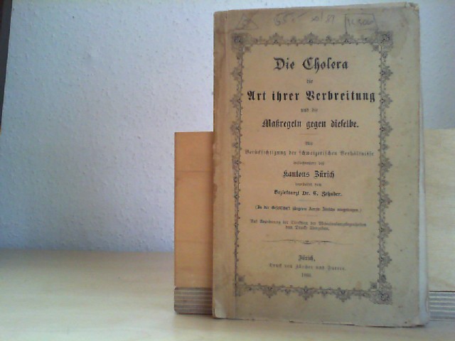 Die Cholera, die Art ihrer Verbreitung und die Massregeln gegen ...