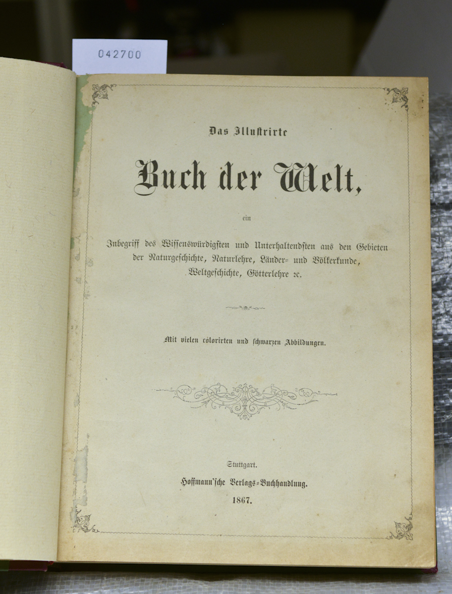 Das Erste Buch Der Welt Das illustrierte Buch der Welt, ein Inbegriff des Wissenwürdigsten und