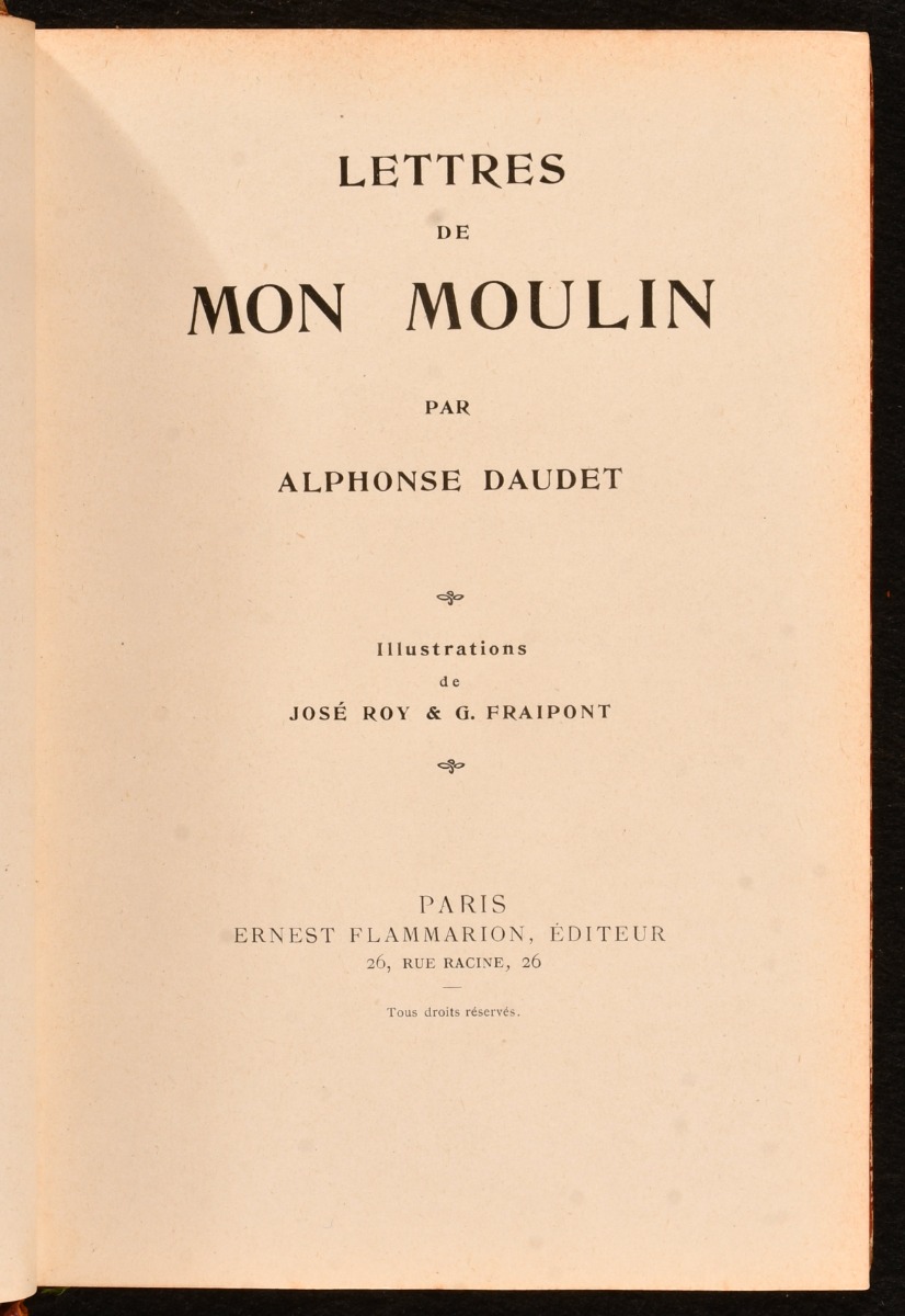 Lettres de Mon Moulin by Alphonse Daudet: Good Leather (1904