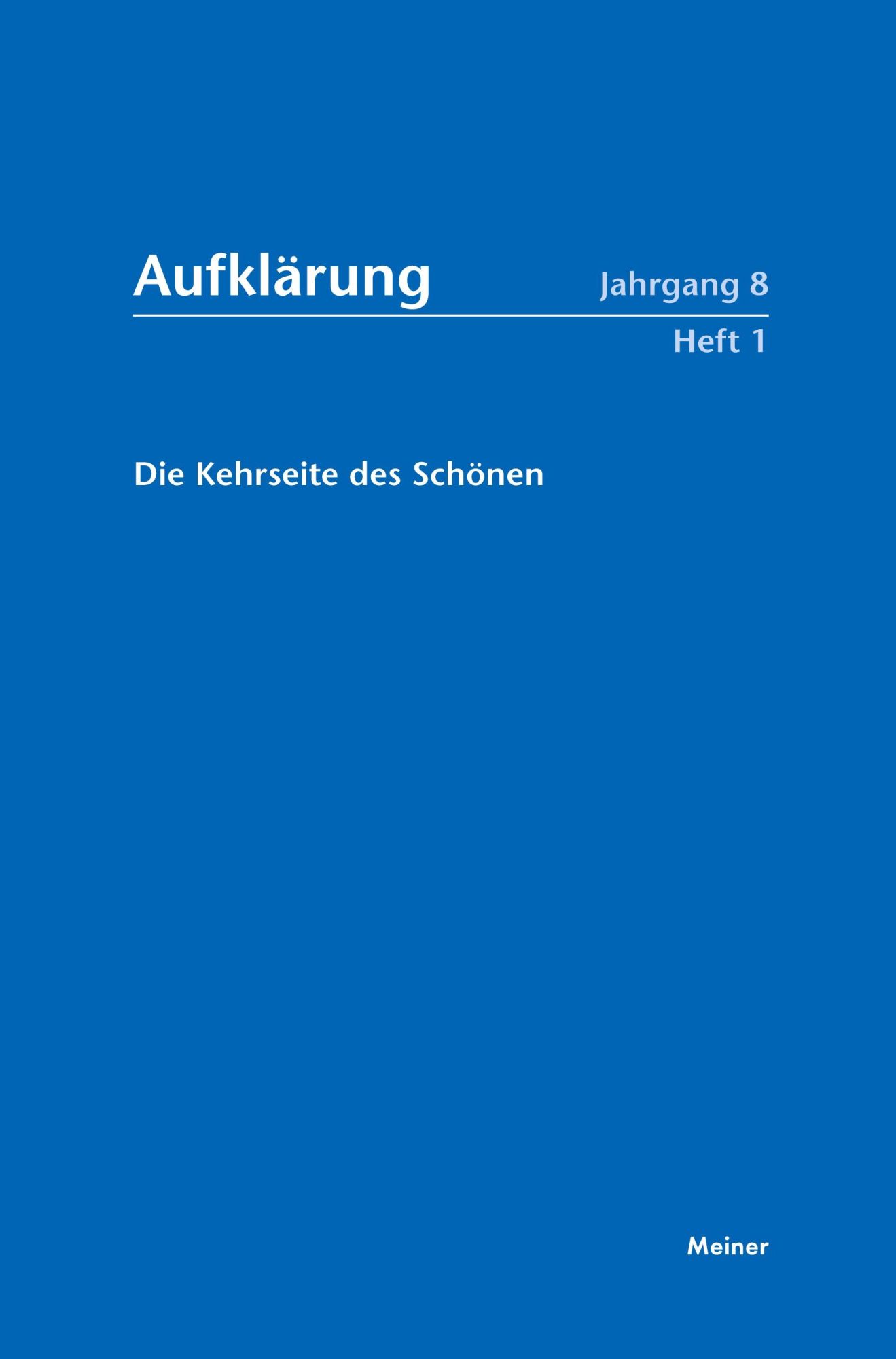 Die Kehrseite des Schönen - Karl Eibl
