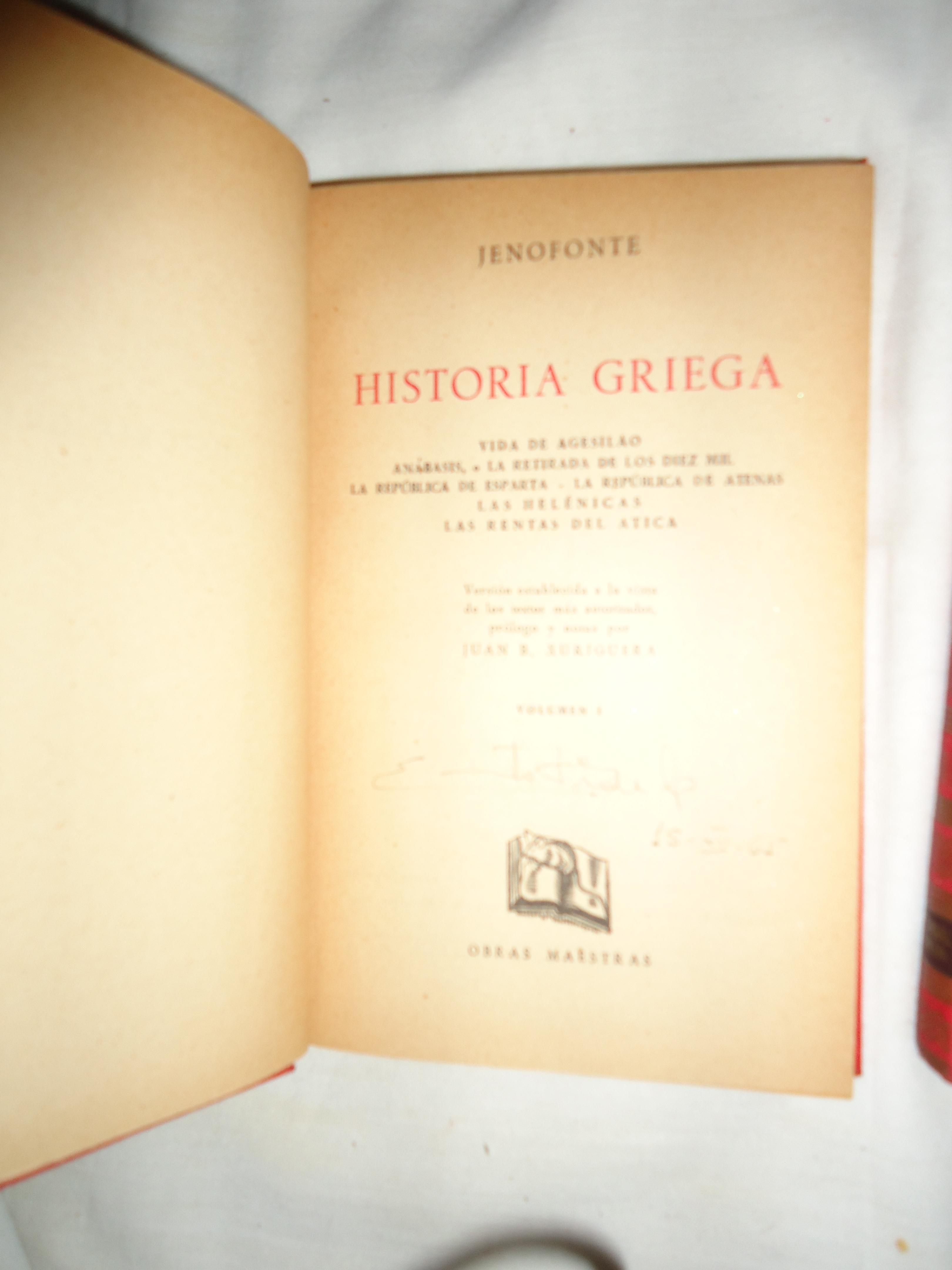 HISTORIA GRIEGA (DOS TOMOS OBRA COMPLETA) de JENOFONTE | Ernesto Julián ...