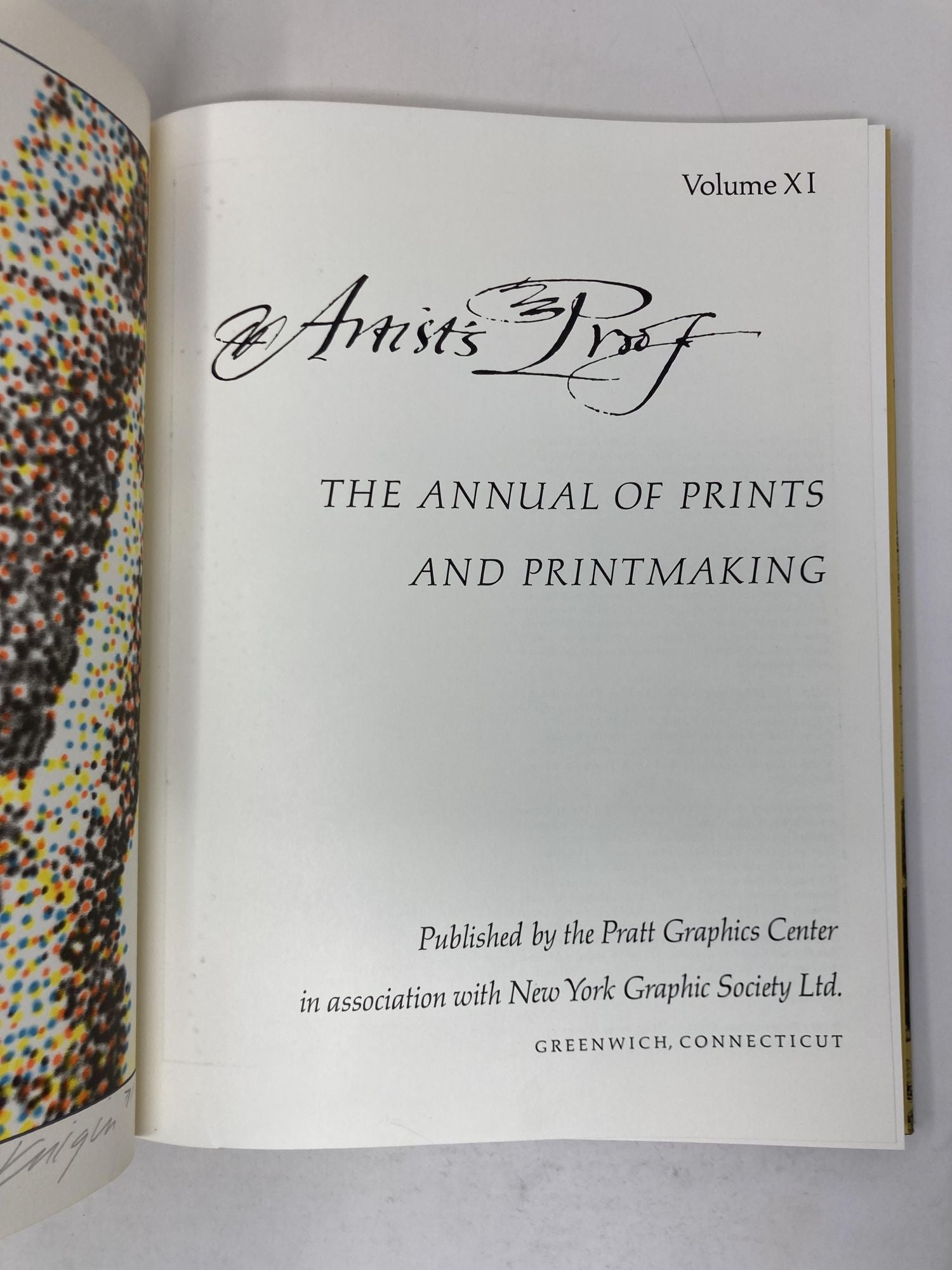 Artists Proof: the Annual of Prints and Printmaking, Volume