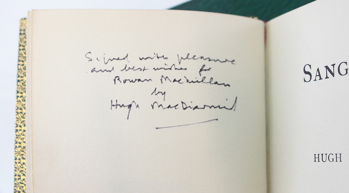 SANGSCHAW and PENNY WHEEP [1st EDITIONS, INSCRIBED and SIGNED] by ...