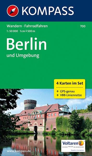 KOMPASS Wanderkarte Berlin und Umgebung: Wanderkarten-Set mit Radrouten. GPS-genau. 1:50000 - KOMPASS-Karten, GmbH