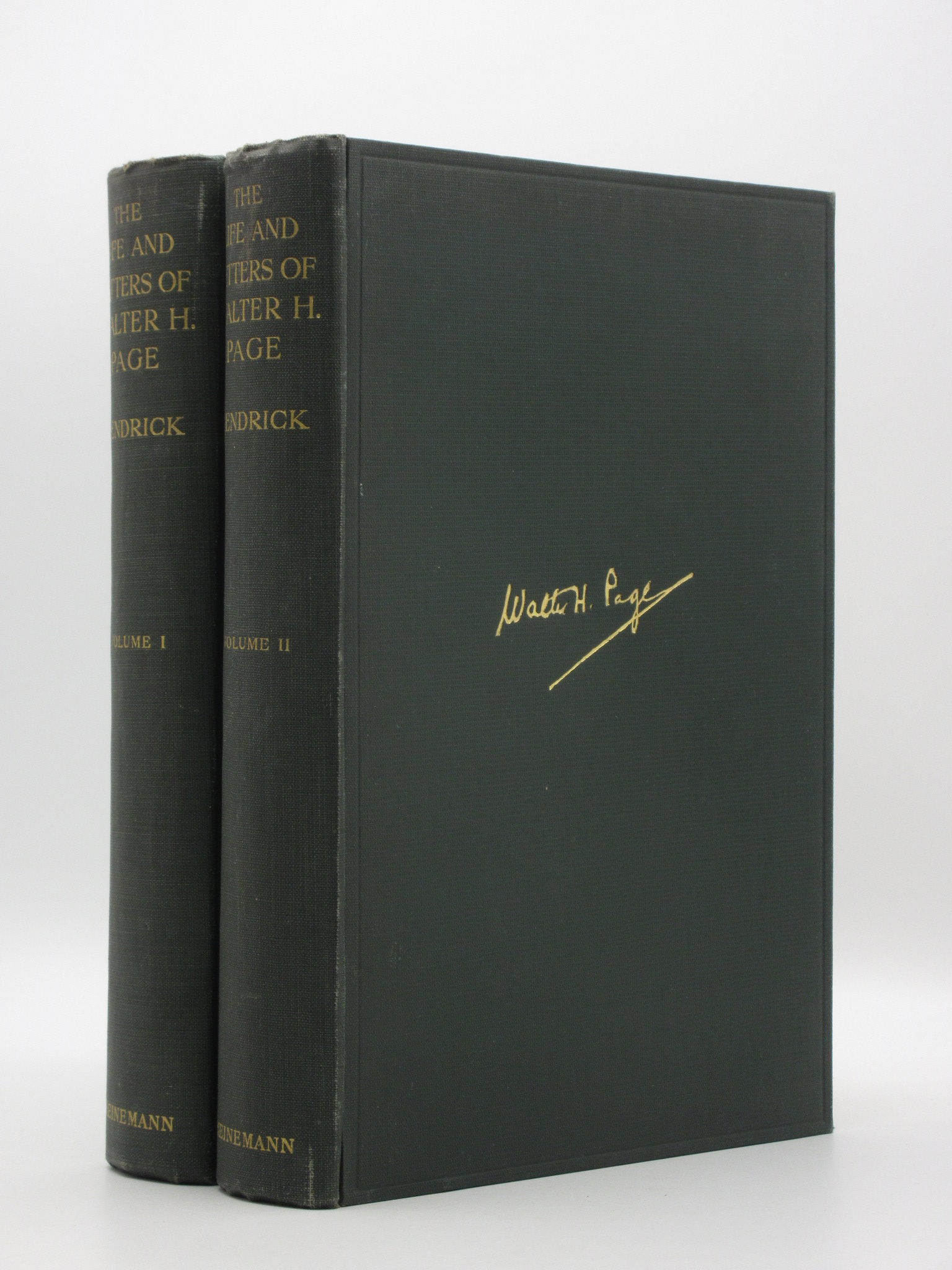 The Life and Letters of Walter H. Page Burton J. Hendrick [Assez bon] [Couverture rigide]