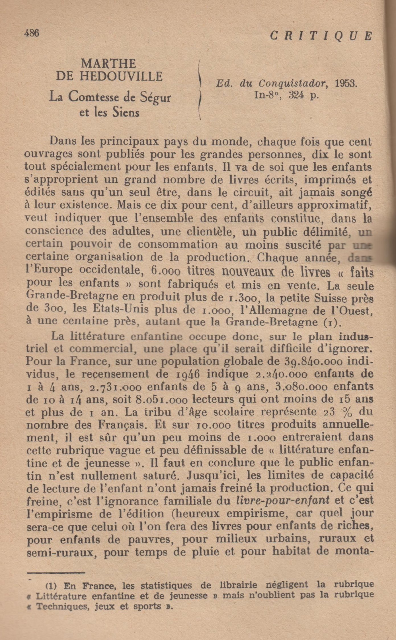 Critique n° 85 juin 1954 Georges Bataille (ed.) [Très bon] [Couverture souple]