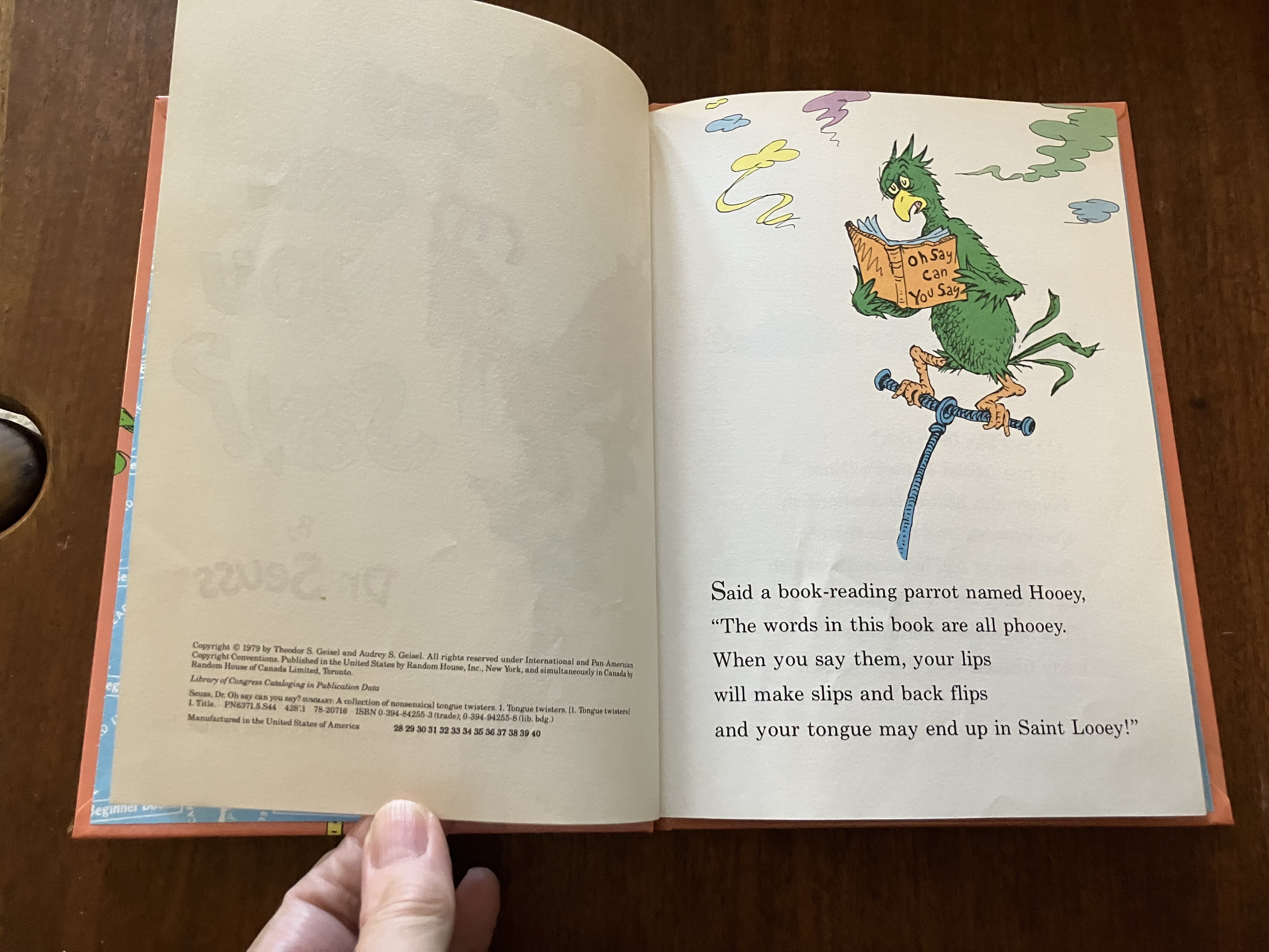 Oh say can you say? by SEUSS, Dr. [pseud. GEISEL, Theodor Seuss].: Fine ...