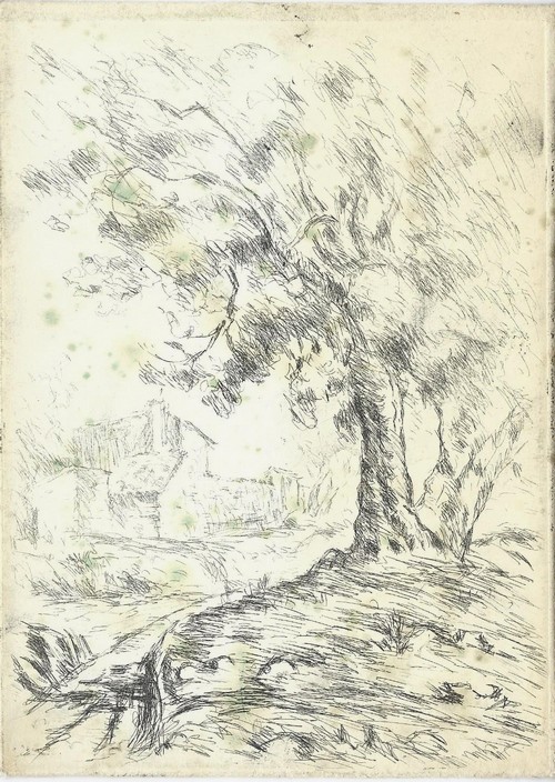 Gravure originale de Juan Sevilla Saez, tirée sur arches, avec la plaque originale de cuivre. ( Tirage à 20 exemplaires ). ( Beaux-Arts ) - Juan Sevi