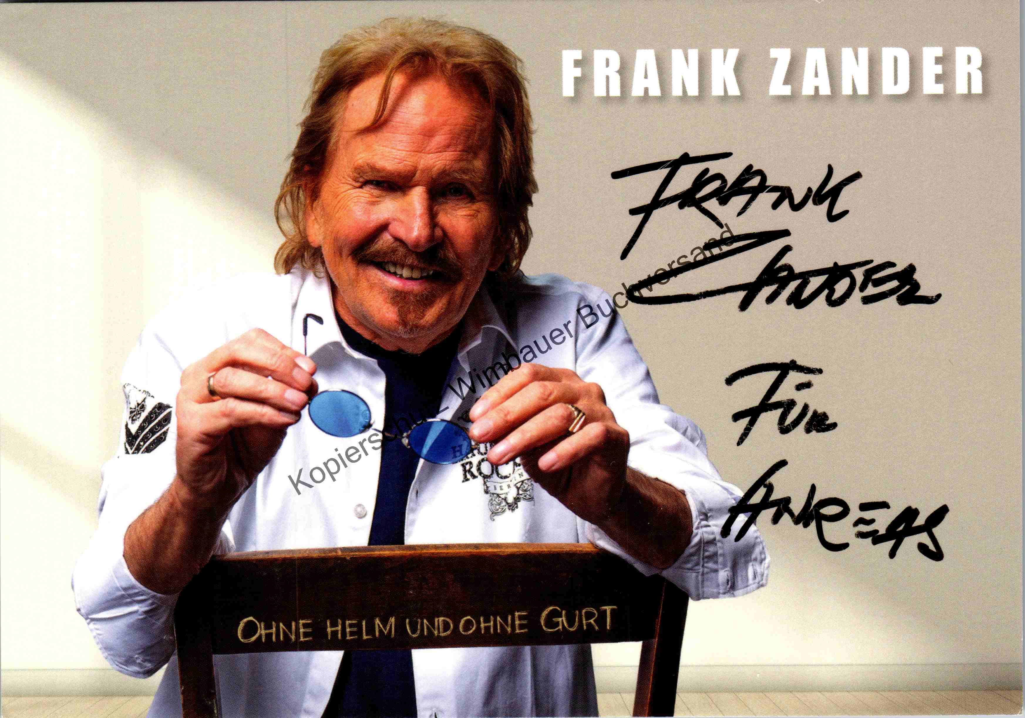Original Autogramm Frank Zander /// Autogramm Autograph signiert signed ...