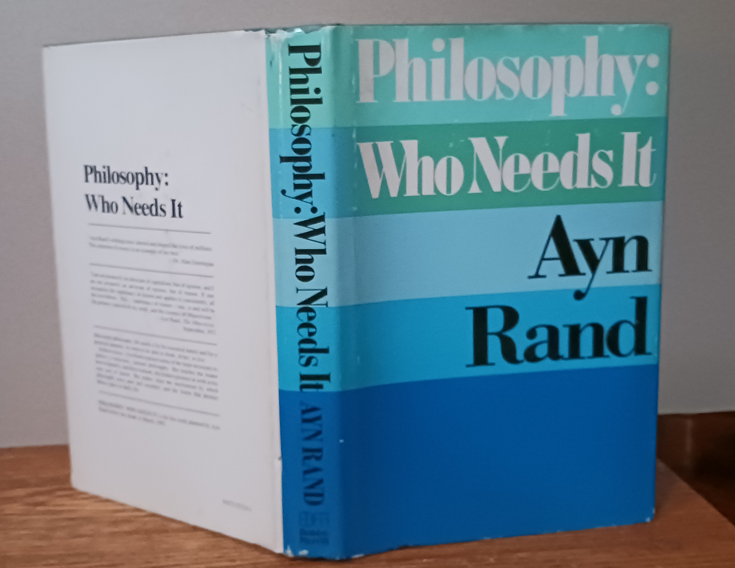 Philosophy Who Needs It by Rand, Ayn: Near Fine Hardcover (1982) 1st Edition | Old Scrolls Book Shop