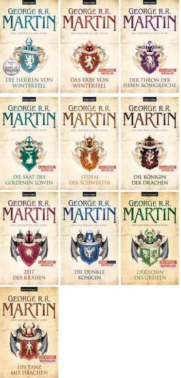Das Lied von Feuer und Eis Band 1-10 im Set : Winterfell