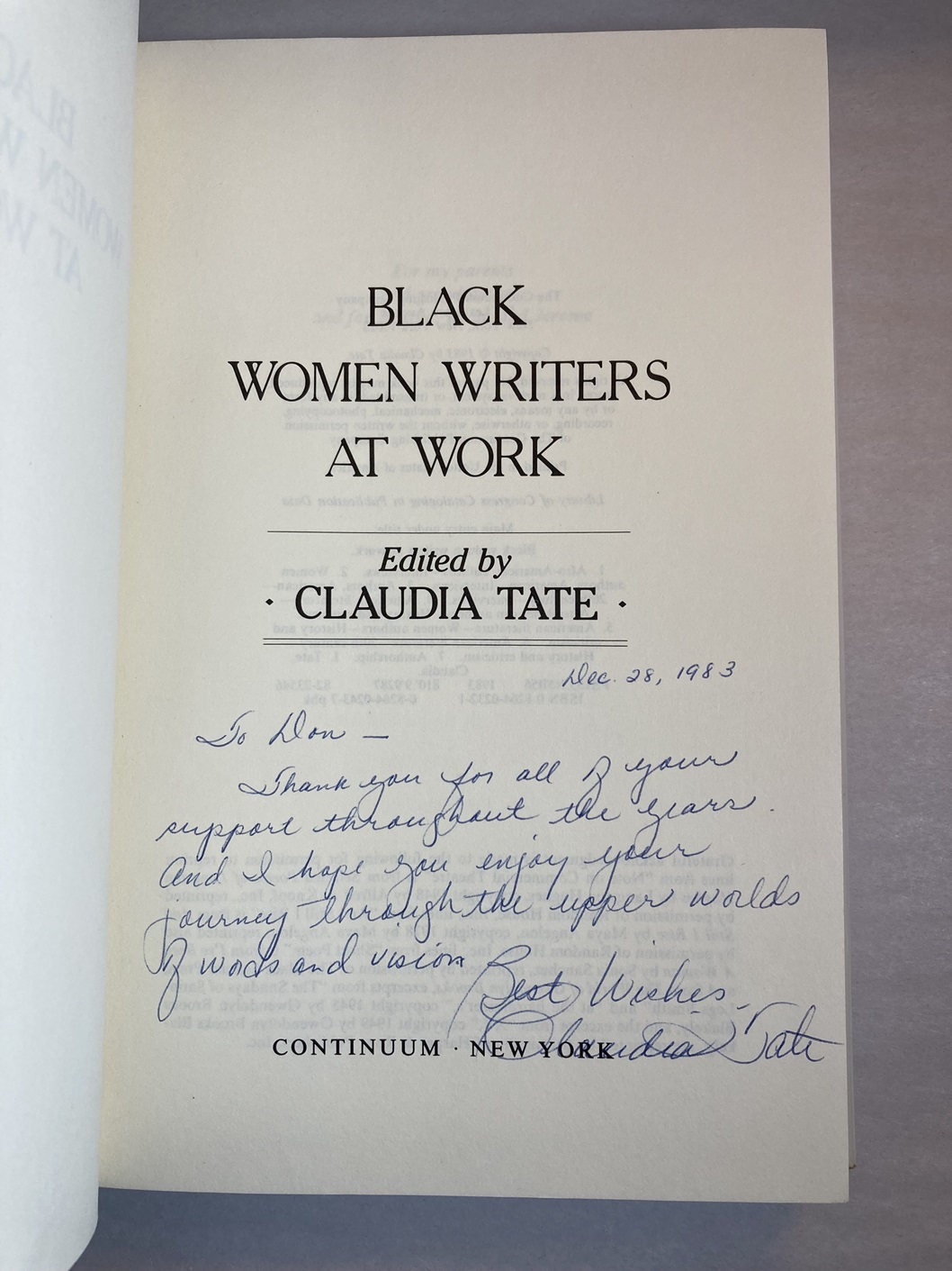 Black Women Writers Work, First Edition – AbeBooks