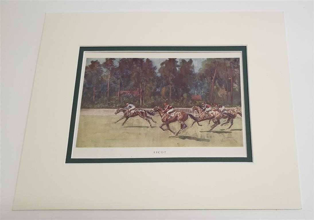 Ascot Racecourse Horse Racing Print Original 1951 Lithograph Lionel Edwards [Used - As new] [Softcover]