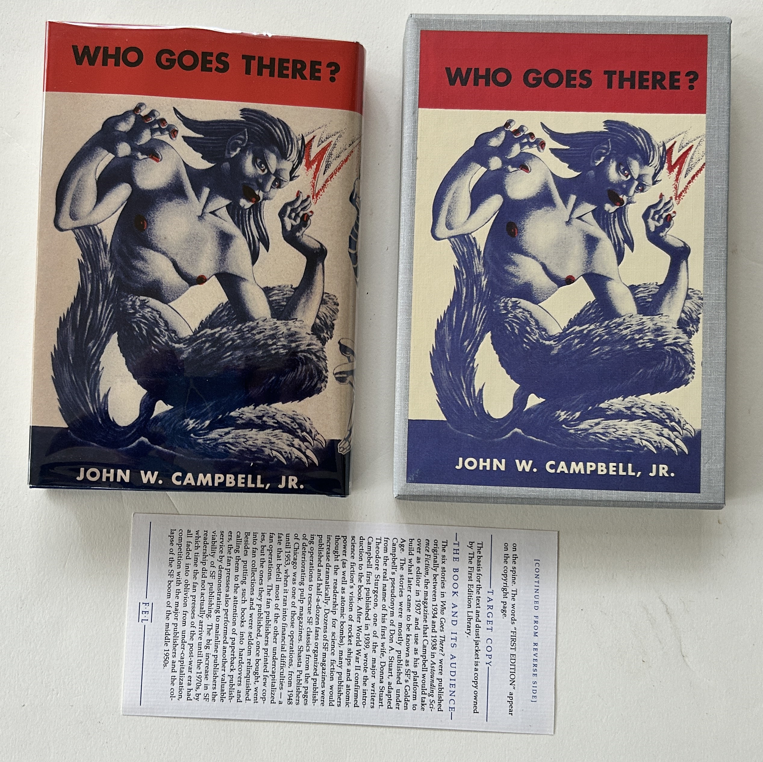 Who Goes There? by John W. Campbell Jr.: Fine Hardcover Who Goes There? by John W. Campbell Jr.: Fine Hardcover