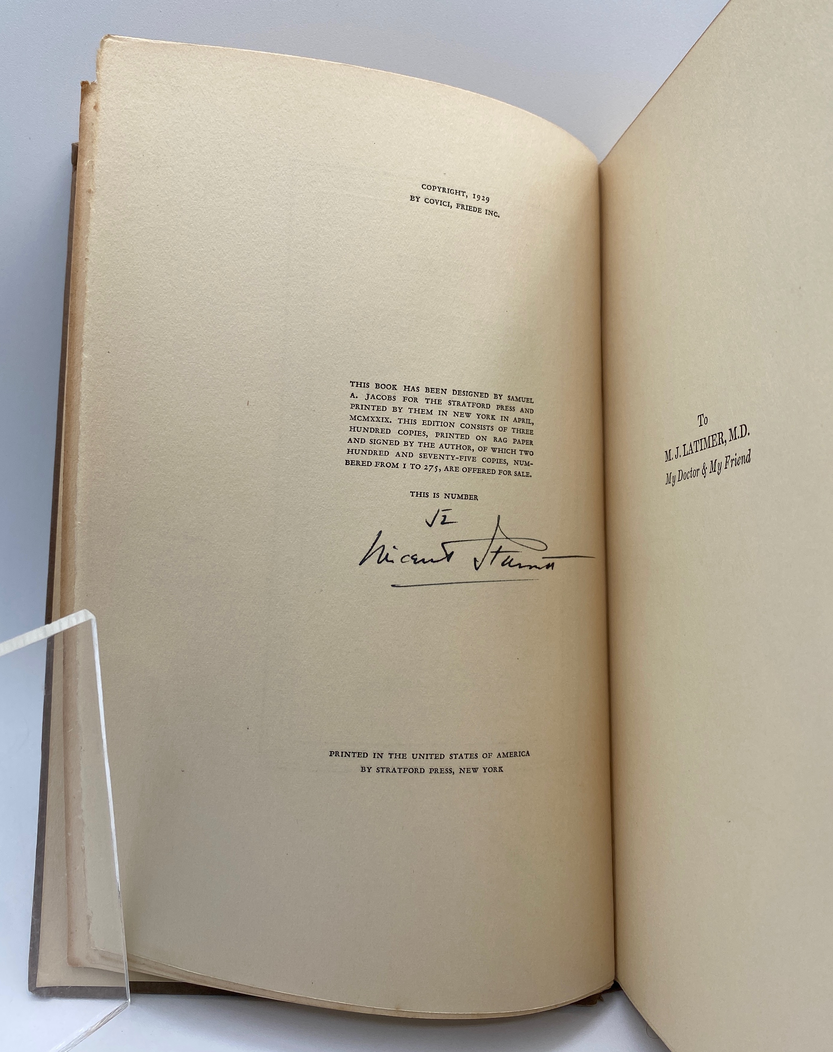 [Signed] PENNY WISE AND BOOK FOOLISH. Limited edition signed by Vincent Starrett. Starrett, Vincent [ ] [Hardcover]