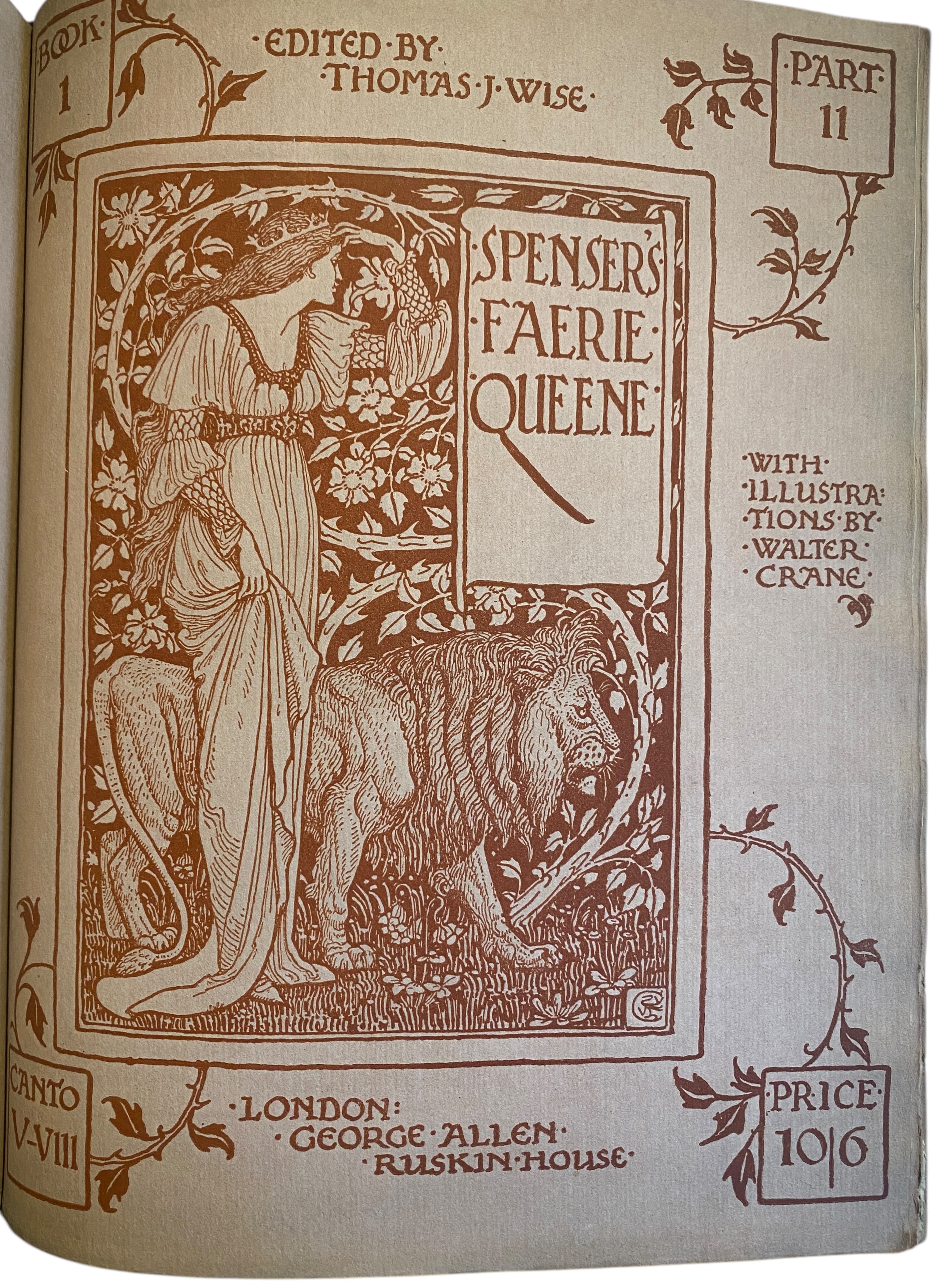 The Faerie Queene by SPENSER, Edmund & CRANE, Walter | Harrison