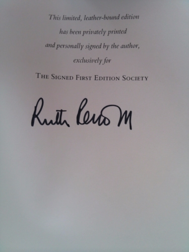 Road Rage von Ruth Rendell: Good Hardcover First Edition., signed by ...