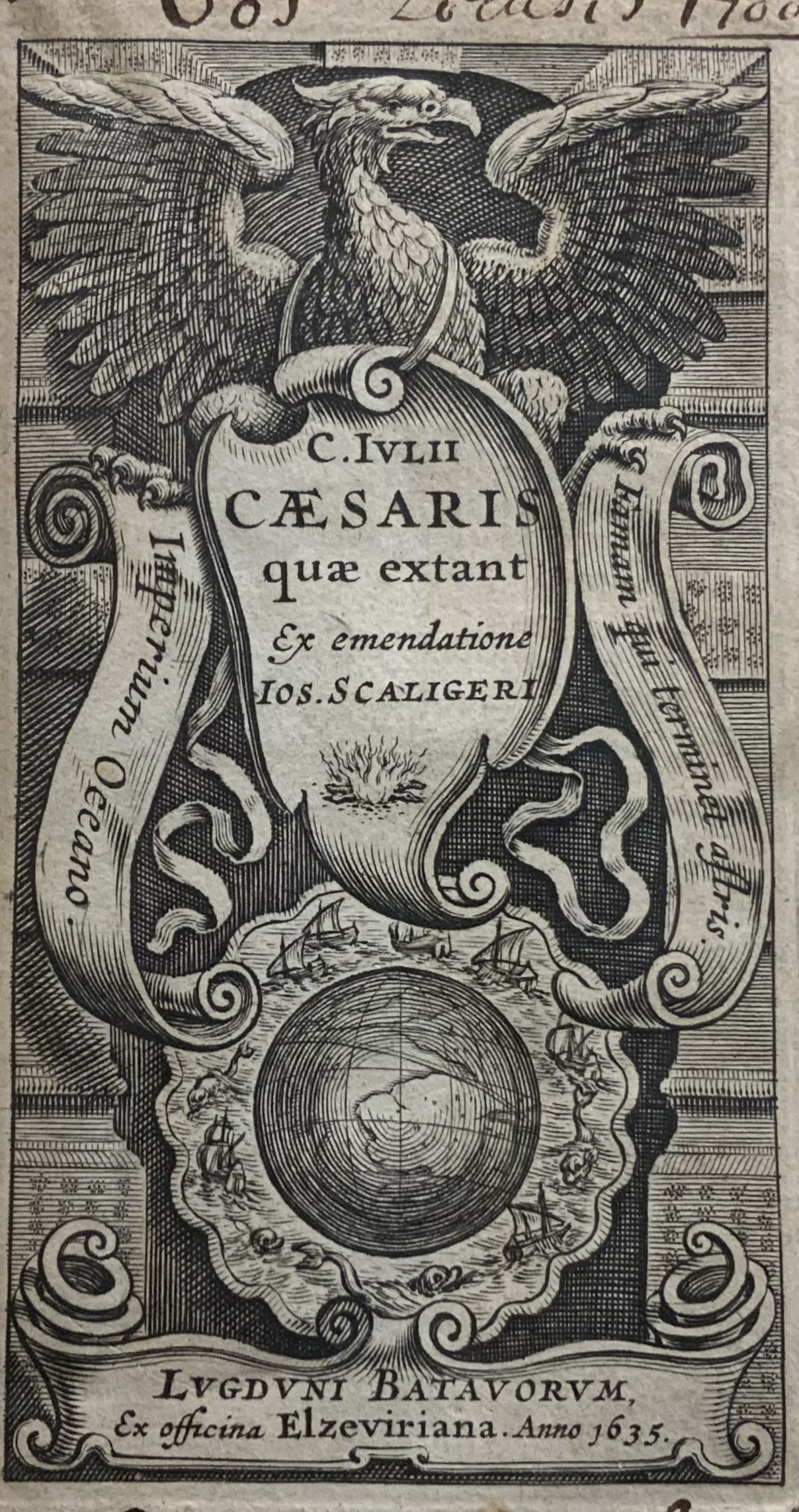 1635 Julius Caesar quae extant, Scaliger Commentary Elzevir