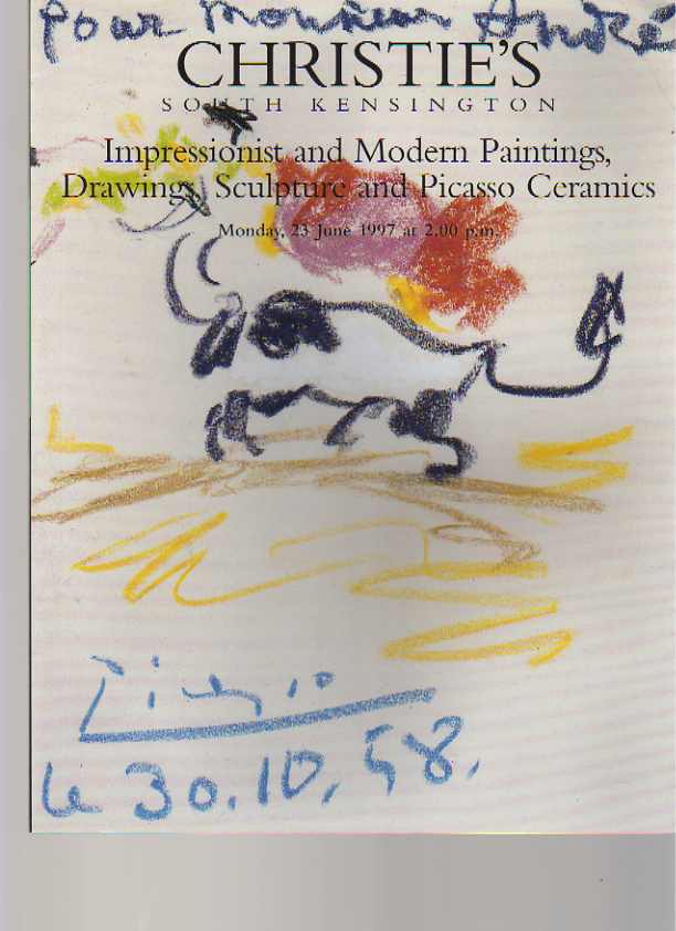 Christies 1997 Impressionist, Modern Paintings, Picasso ceramics Christie's [Satisfaisant]