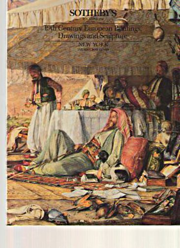 Sothebys 1989 19th C European Paintings, Drawings, Sculpture Sothebys [Satisfaisant]