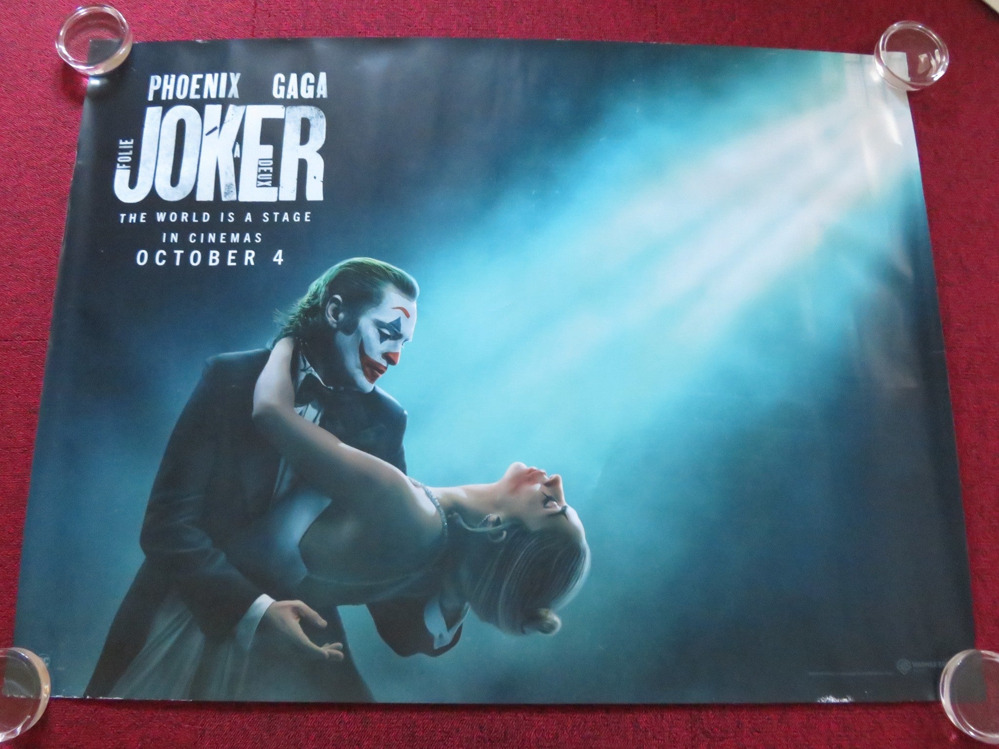 JOKER: FOLIE A DEUX B UK QUAD ROLLED POSTER DC JOAQUIN PHOENIX