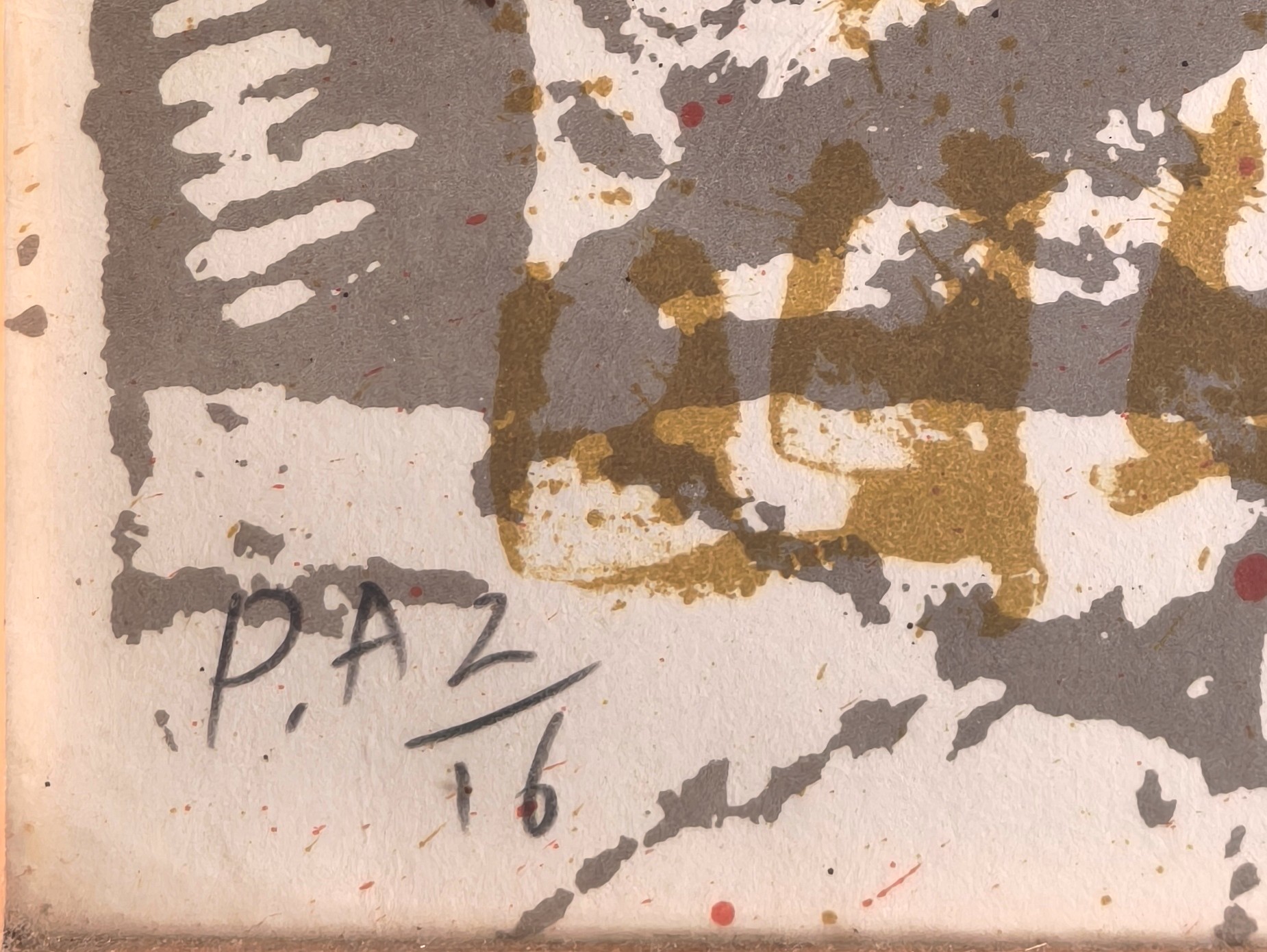 Lithographie originale « Ommagio a Vicenza ». Épreuve d'artiste tirée à 16 exemplaires (n°2/16). ARMAN [Bon]