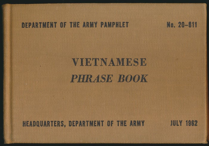 Vietnamese Phrase Book by (VIETNAMESE LANGUAGE): Hardcover (1962 ...