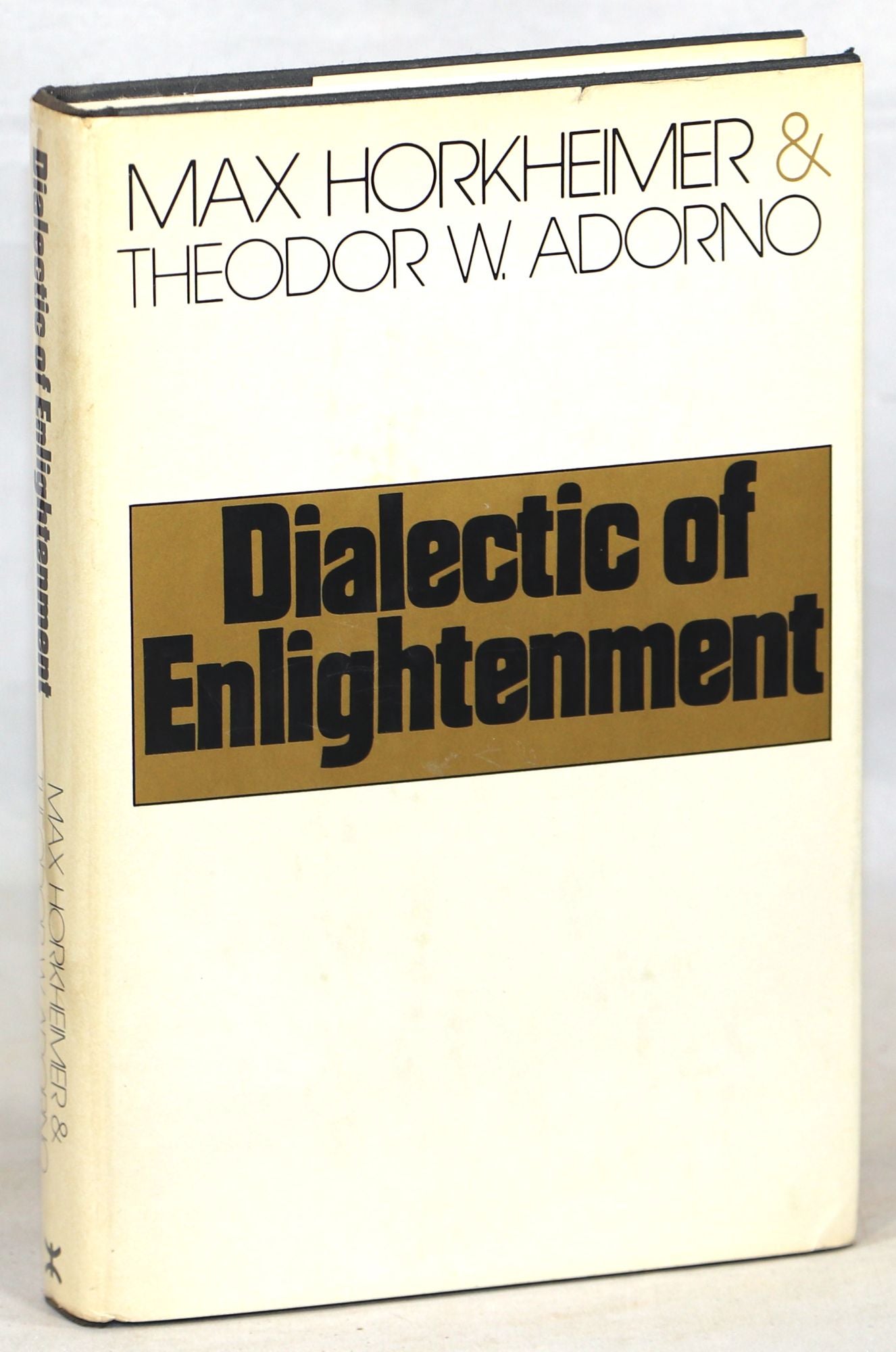 Dialectic of Enlightenment by Horkheimer, Max; Adorno, Theodor W.: Very  Good or better Hardcover (1972) First American edition. | Evening Star  Books, ABAA/ILAB