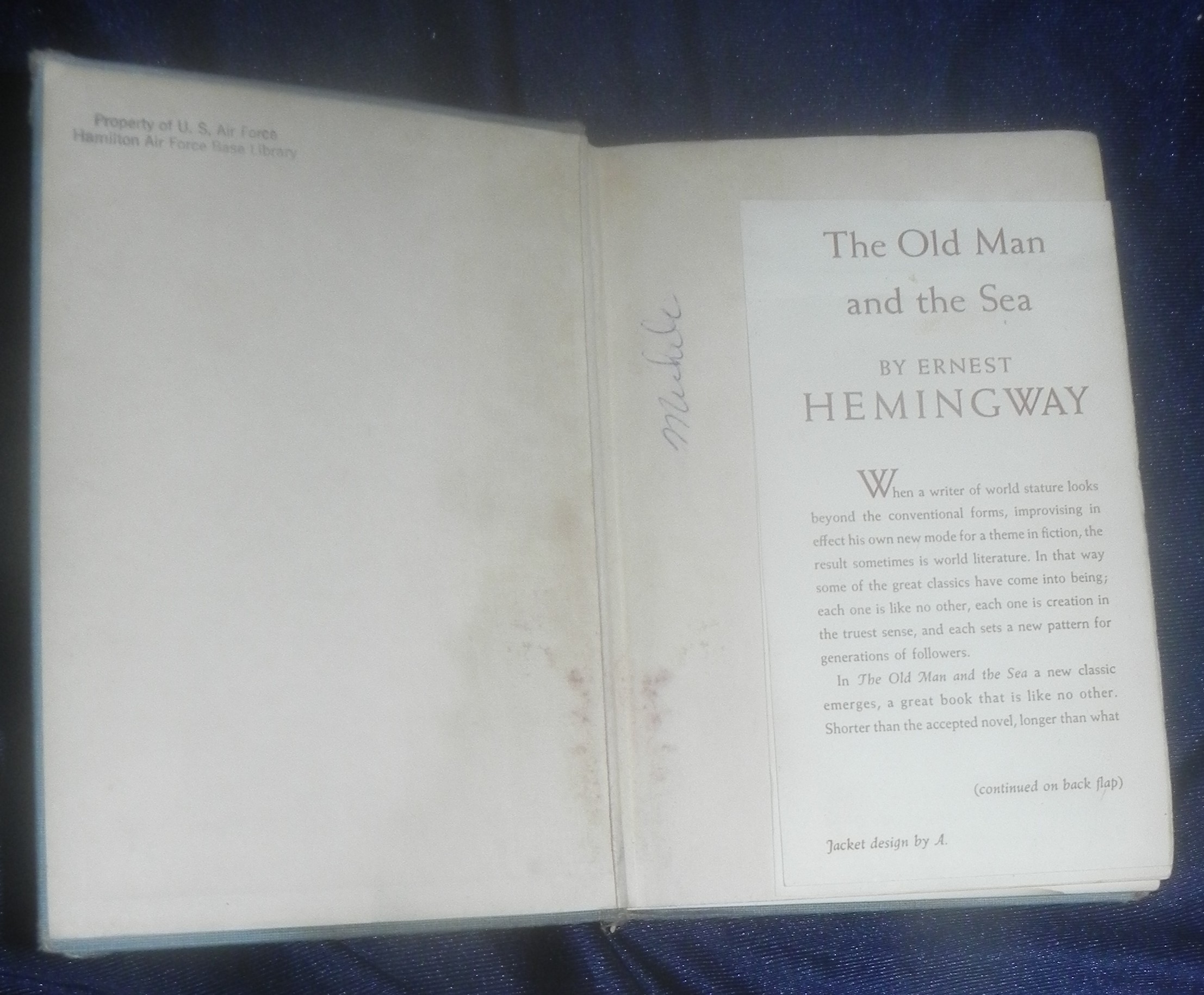 The Old Man and the Sea Ernest Hemingway 1952 1st Edition with Seal and ...