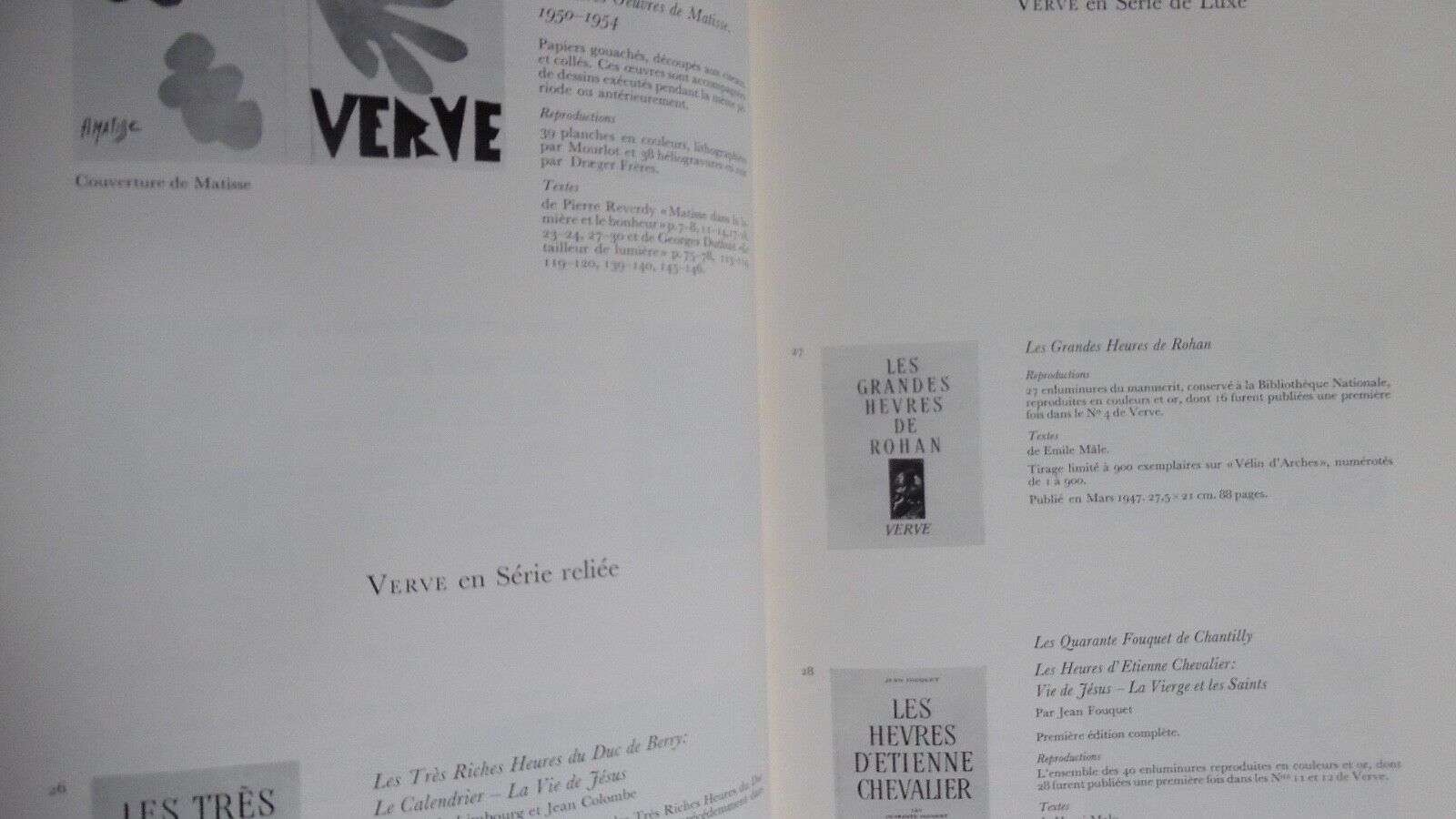 Tériade editeur - Revue Verve - H.B. - Klipstein & Kornfeld - 1960 H.B. [Bon] [Couverture souple]