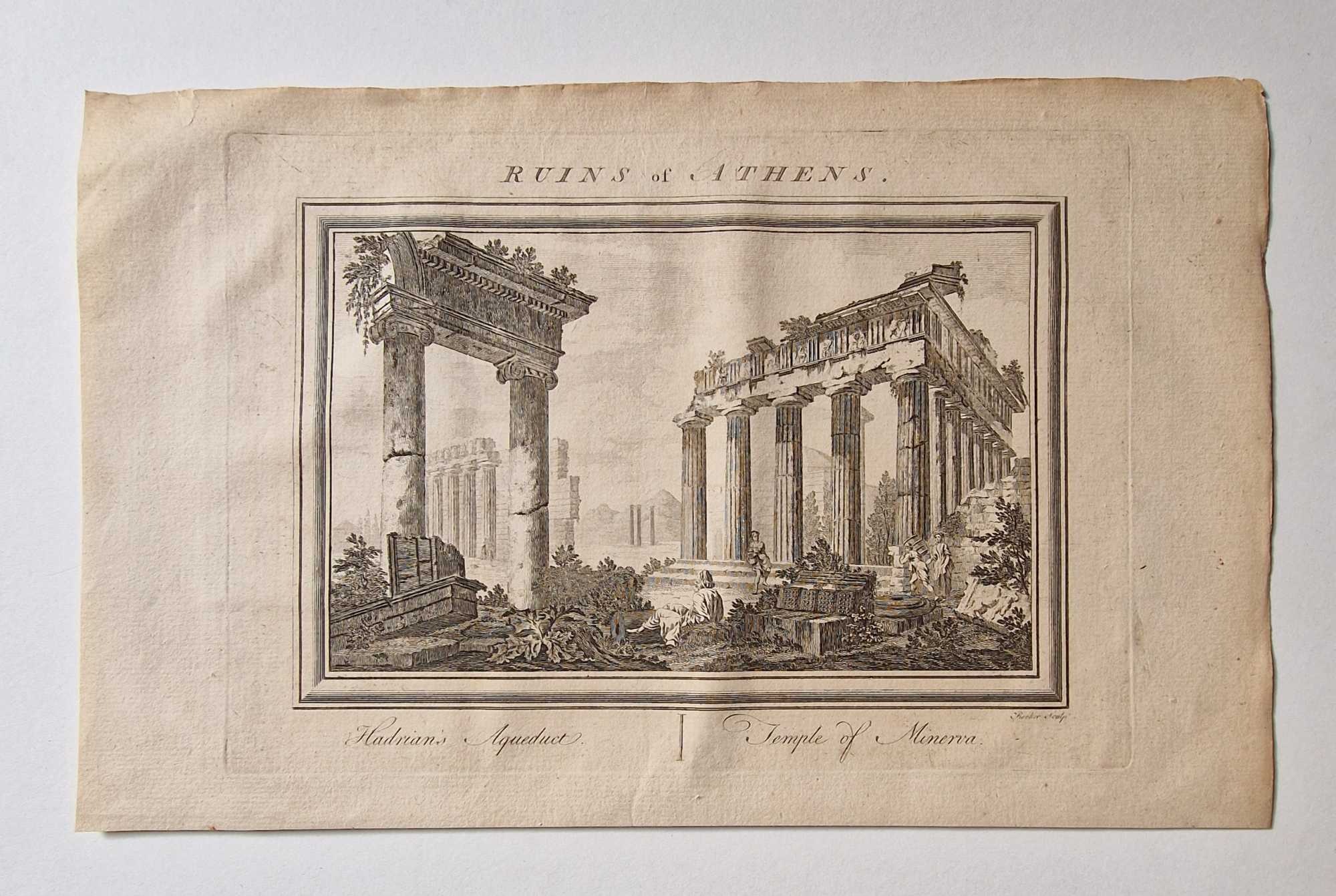 Ruins of Athens: Hadrian's Aqueduct, Temple of Minerva (1770) Rooker [Used - Very good] [Softcover]
