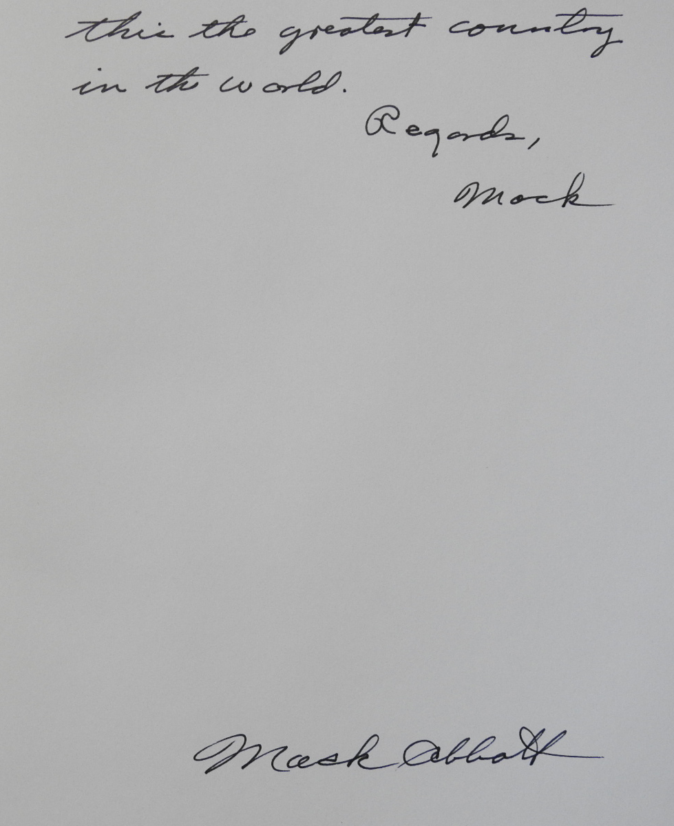 [Signed] First and Last Shots Fired in World War II Abbott, Mack; McDaniel, E. Wayne [Near Fine] [Hardcover]