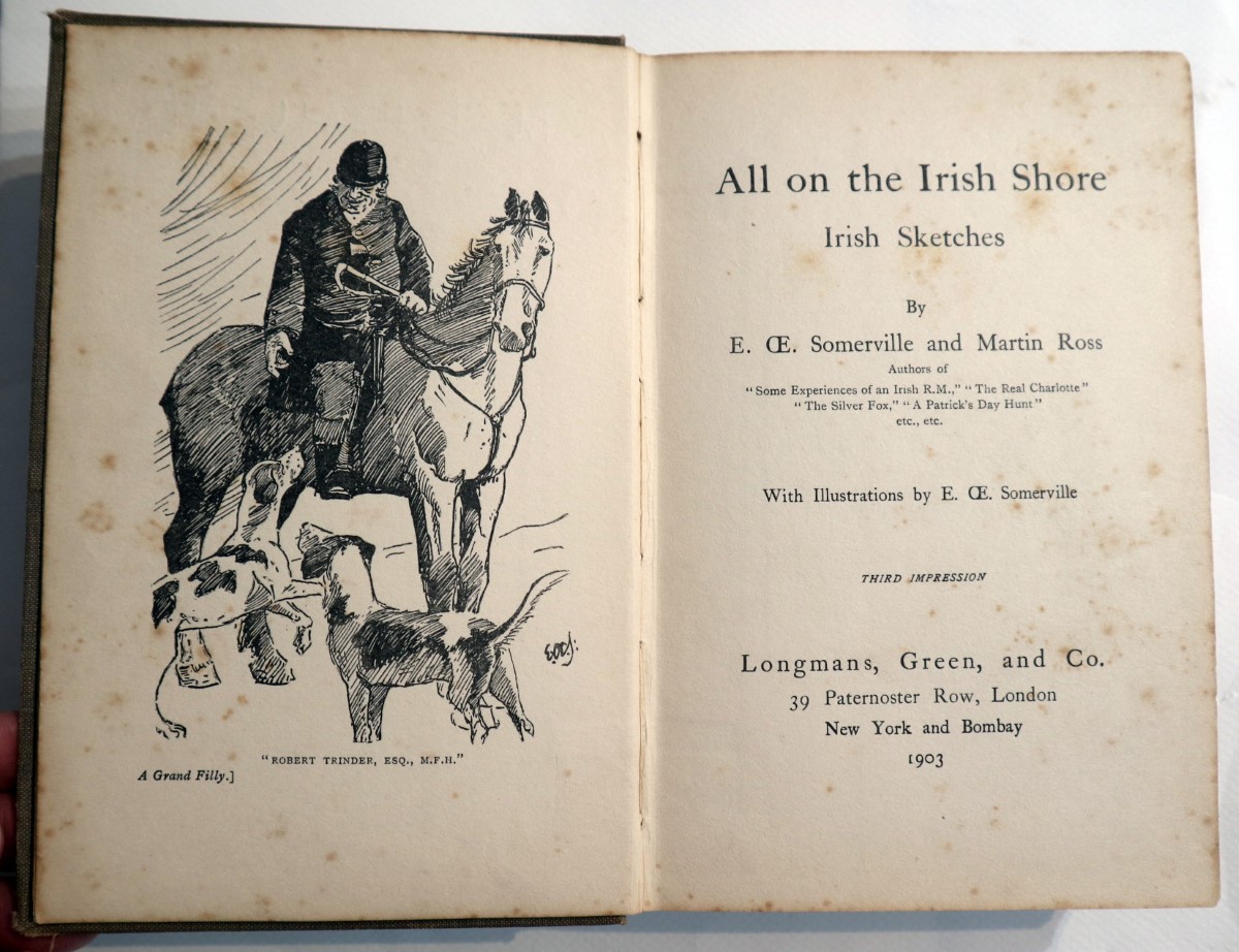 ALL ON THE IRISH SHORE - IRISH SKETCHES Somerville, E. Oe. and Ross, Martin [Very Good] [Hardcover]
