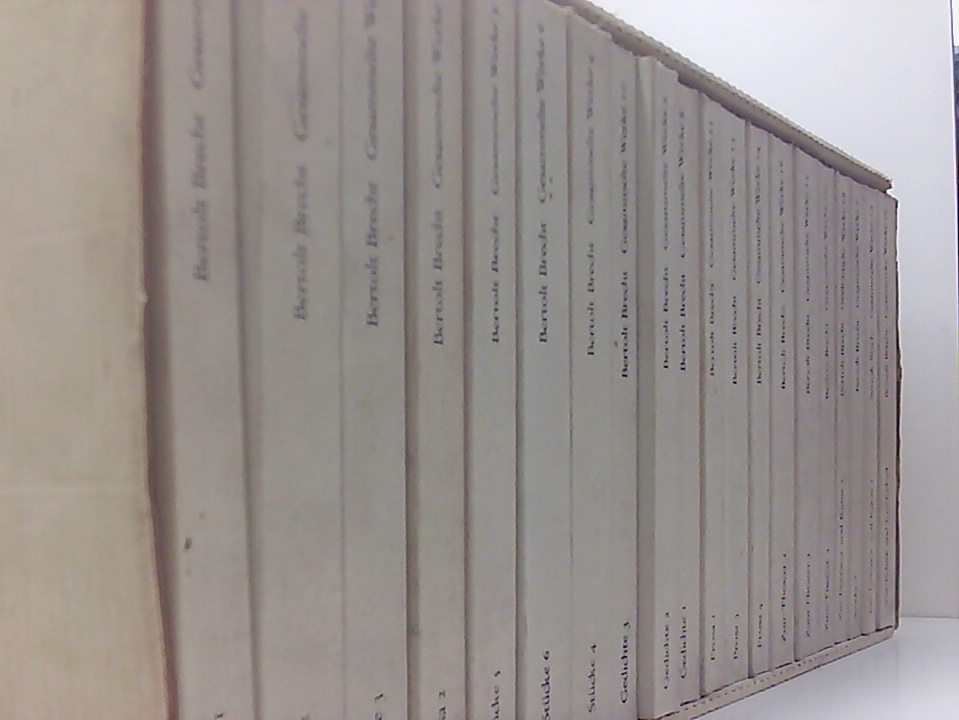 Bertolt Brecht, Gesammelte Werke in 20 Bänden : werkausgabe edition ...