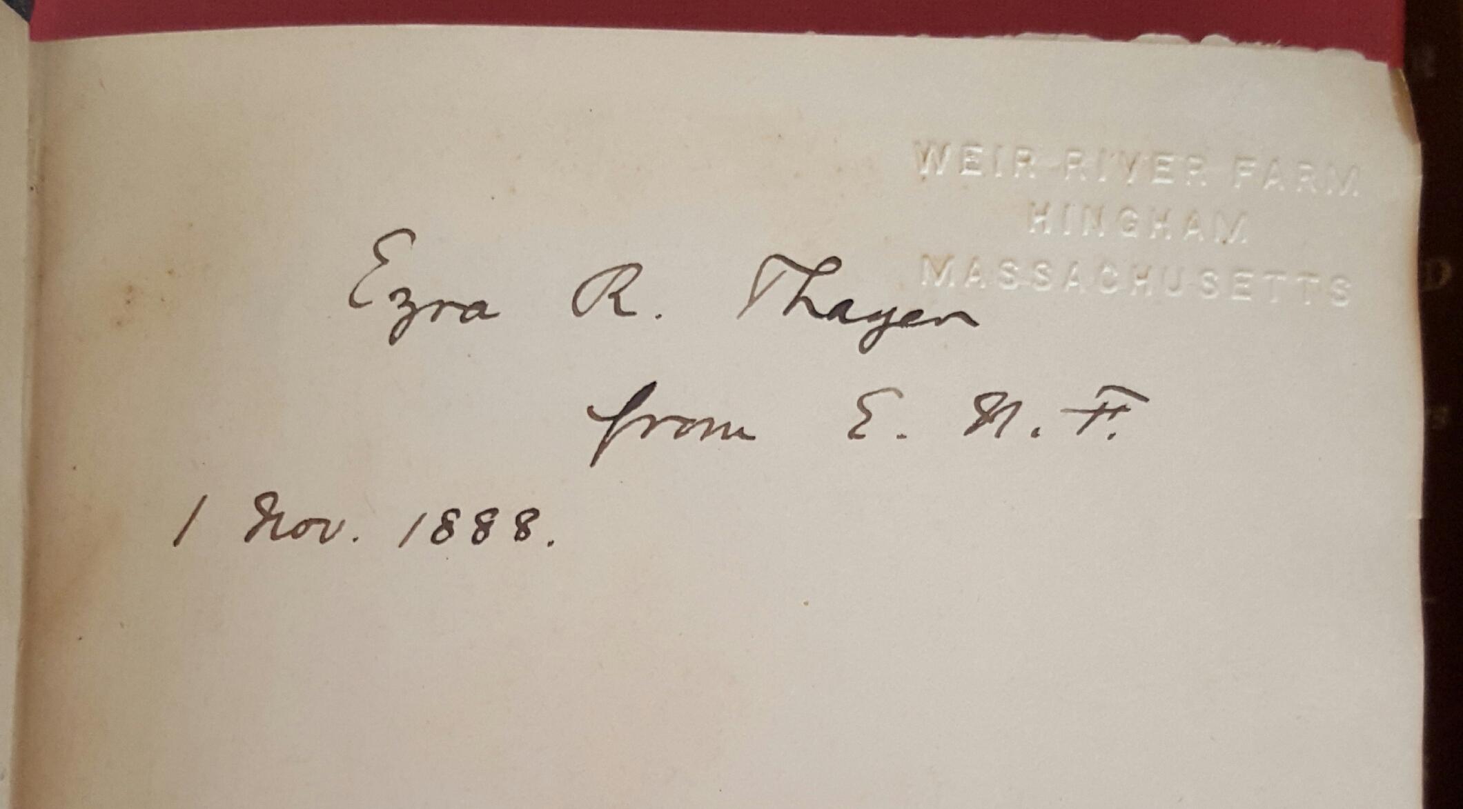 [Signé] Essays: Selected from the Writings, Literary, Political, and Religious, of Joseph Mazzini. Republished by the Special Permission of Madame E.