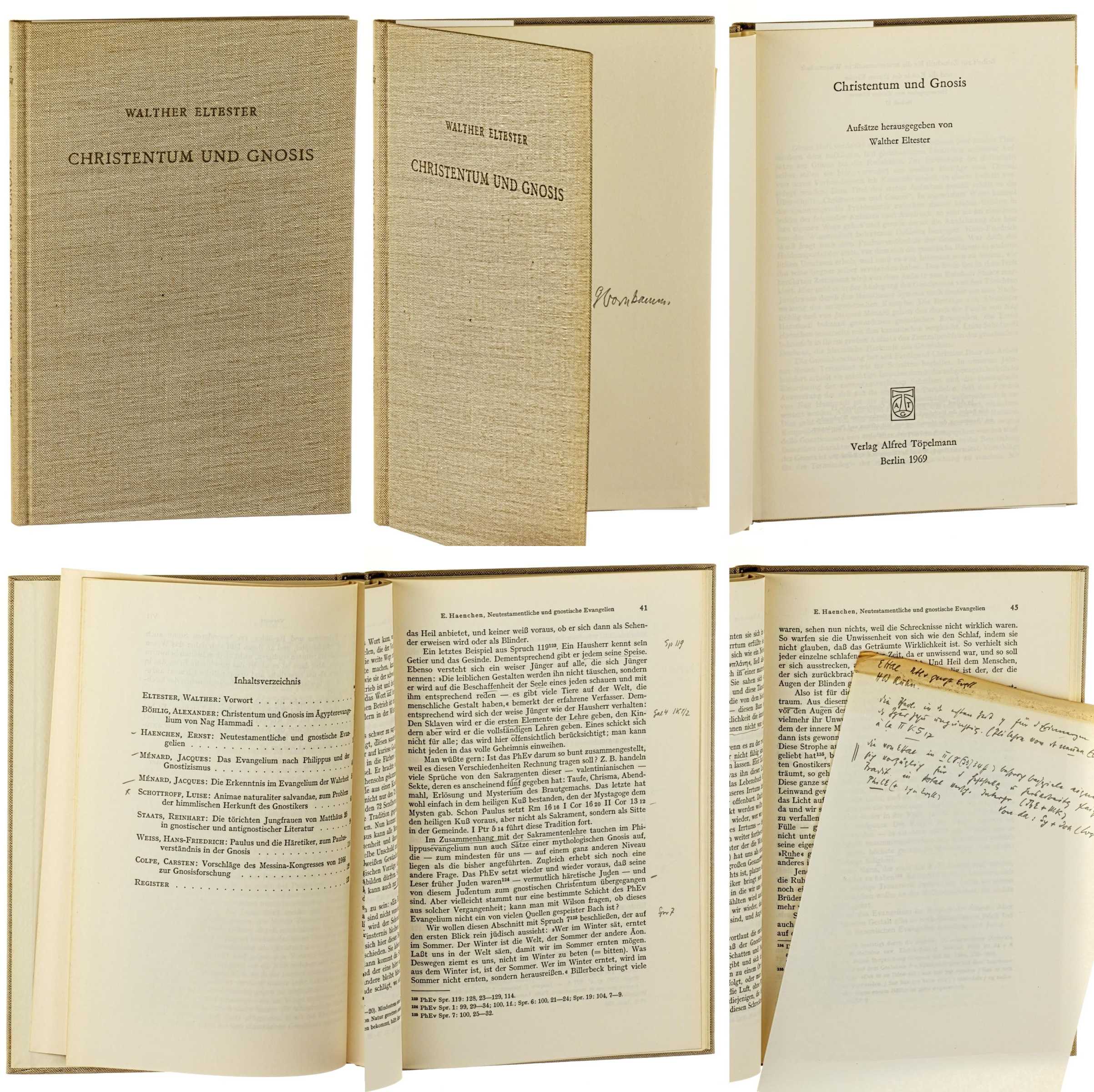 Christentum und Gnosis. - Eltester, Walther