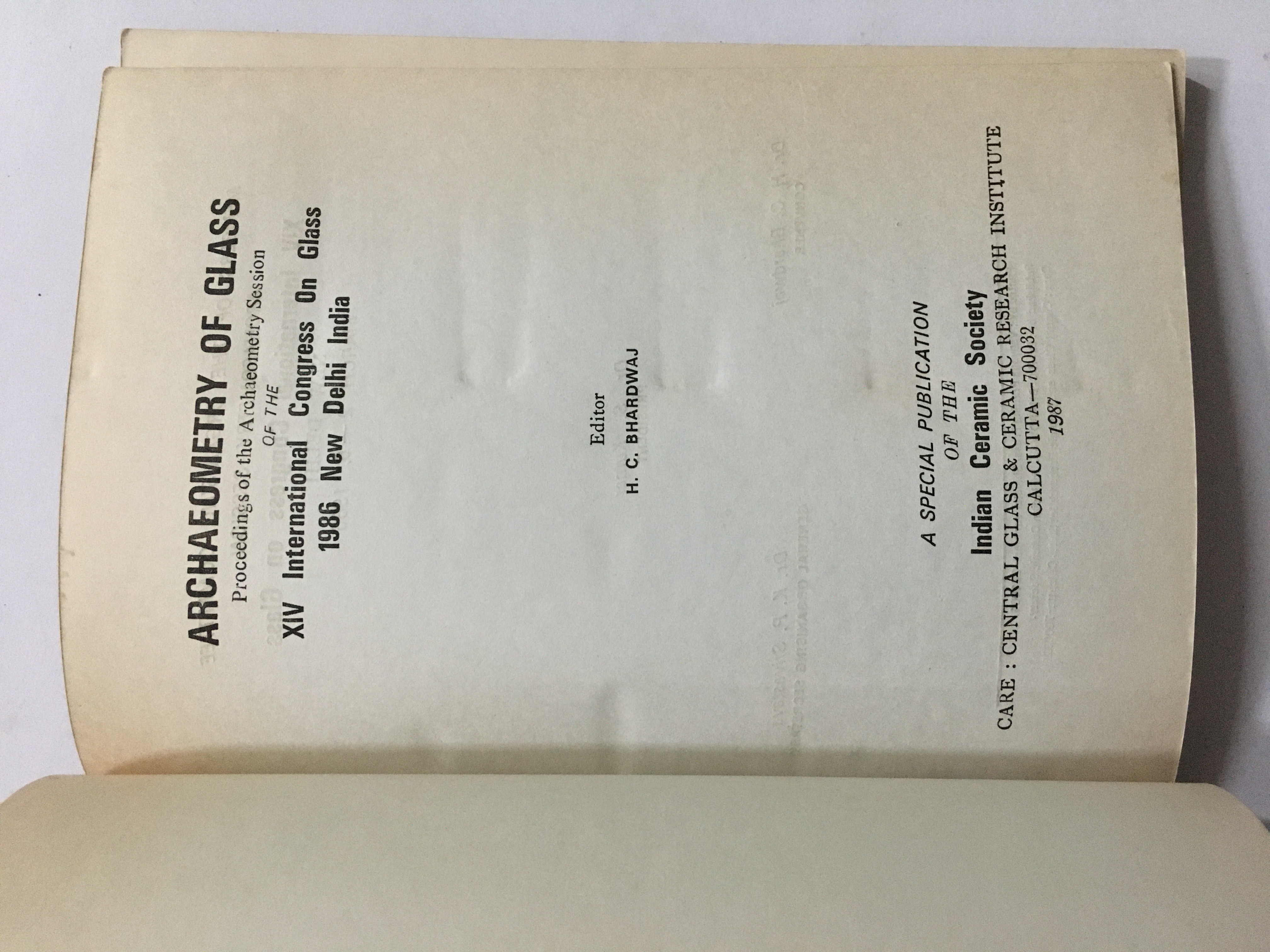 Orchemetry Archaeometry Of Glass. 14Th International Congress On Glass von ...