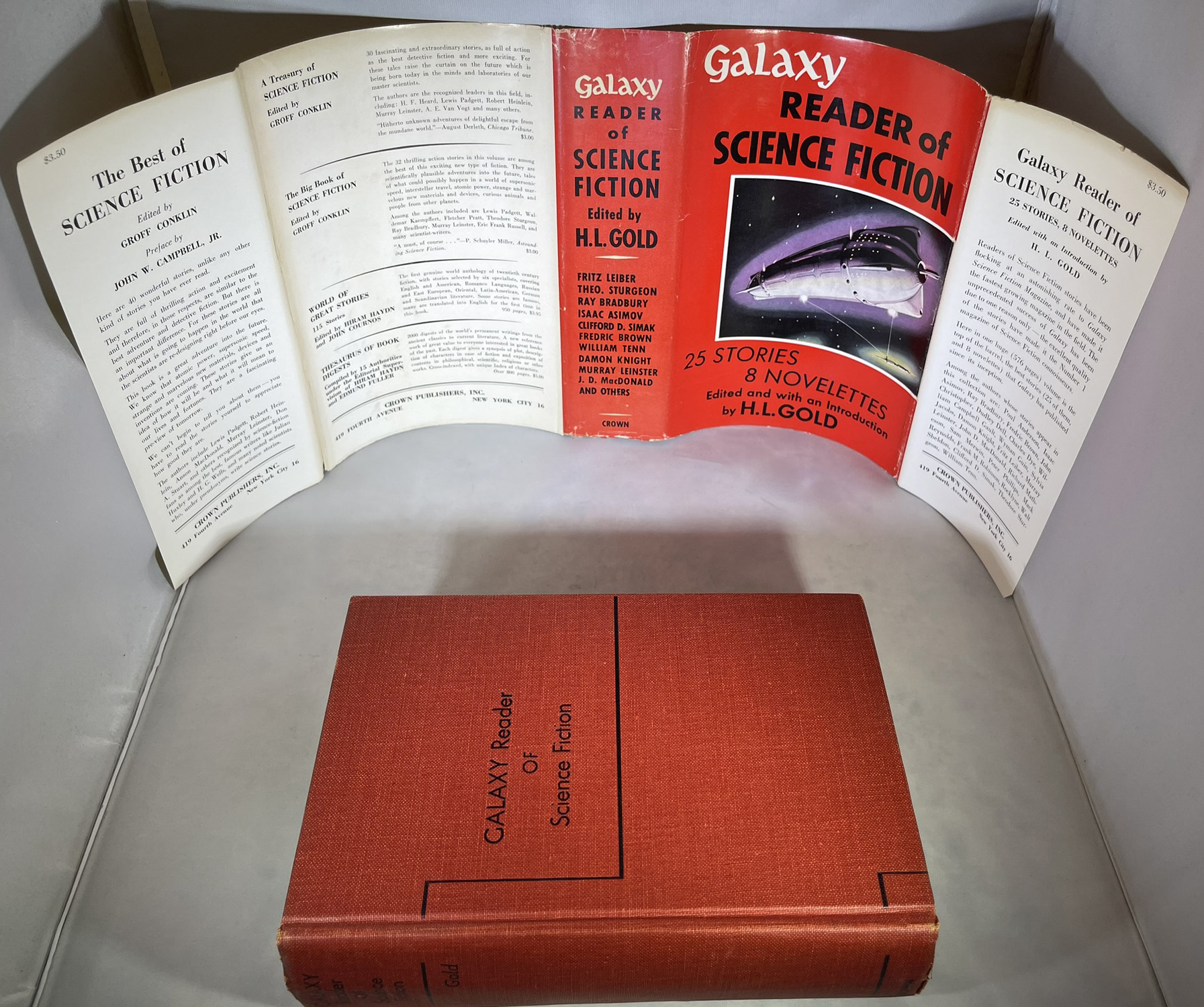 Galaxy Reader of Science Fiction [SIGNED by THREE authors] by H. L ...